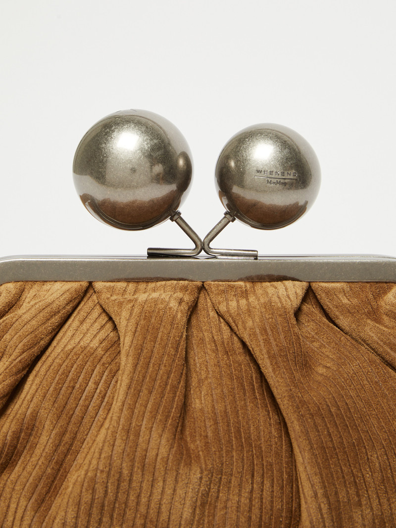 DESTINO Medium ribbed suede Pasticcino Bag 5