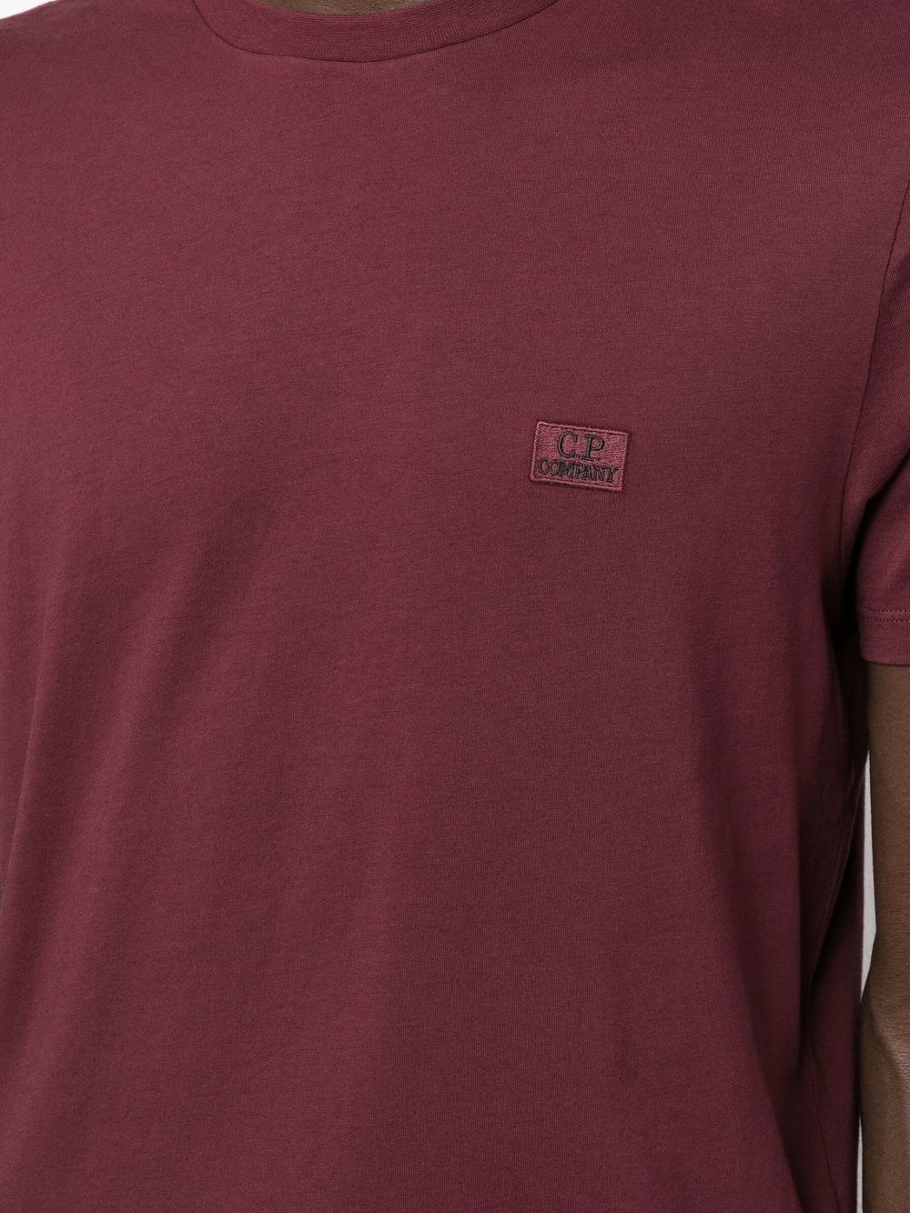 logo-embroidered cotton T-shirt - 5