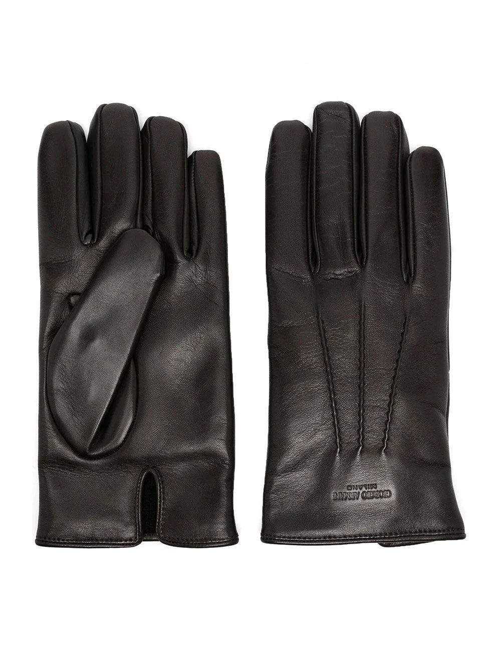 Giorgio Armani Men Nappa Leather Gloves - 1