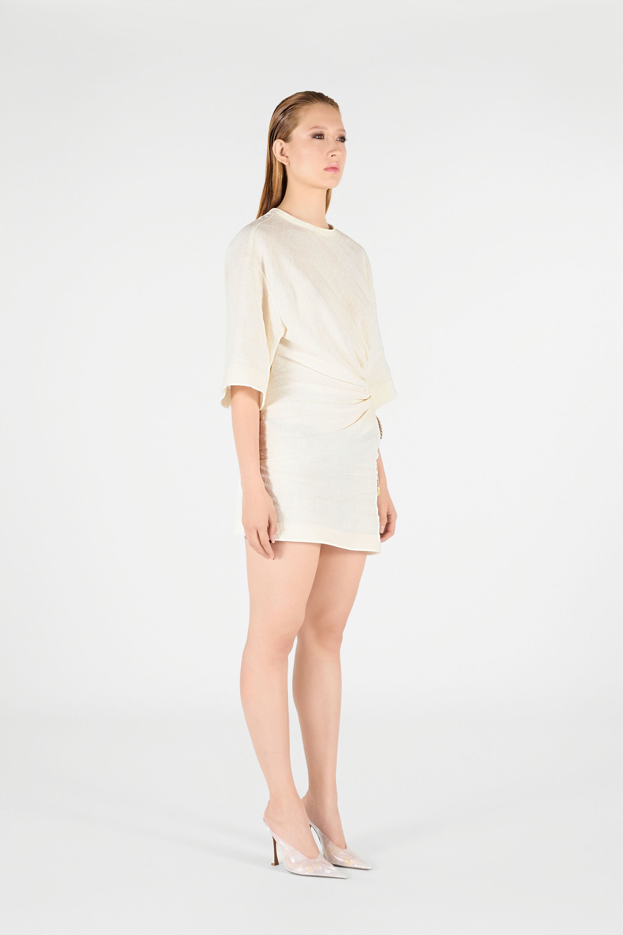 Wall Print Short Dress - 3