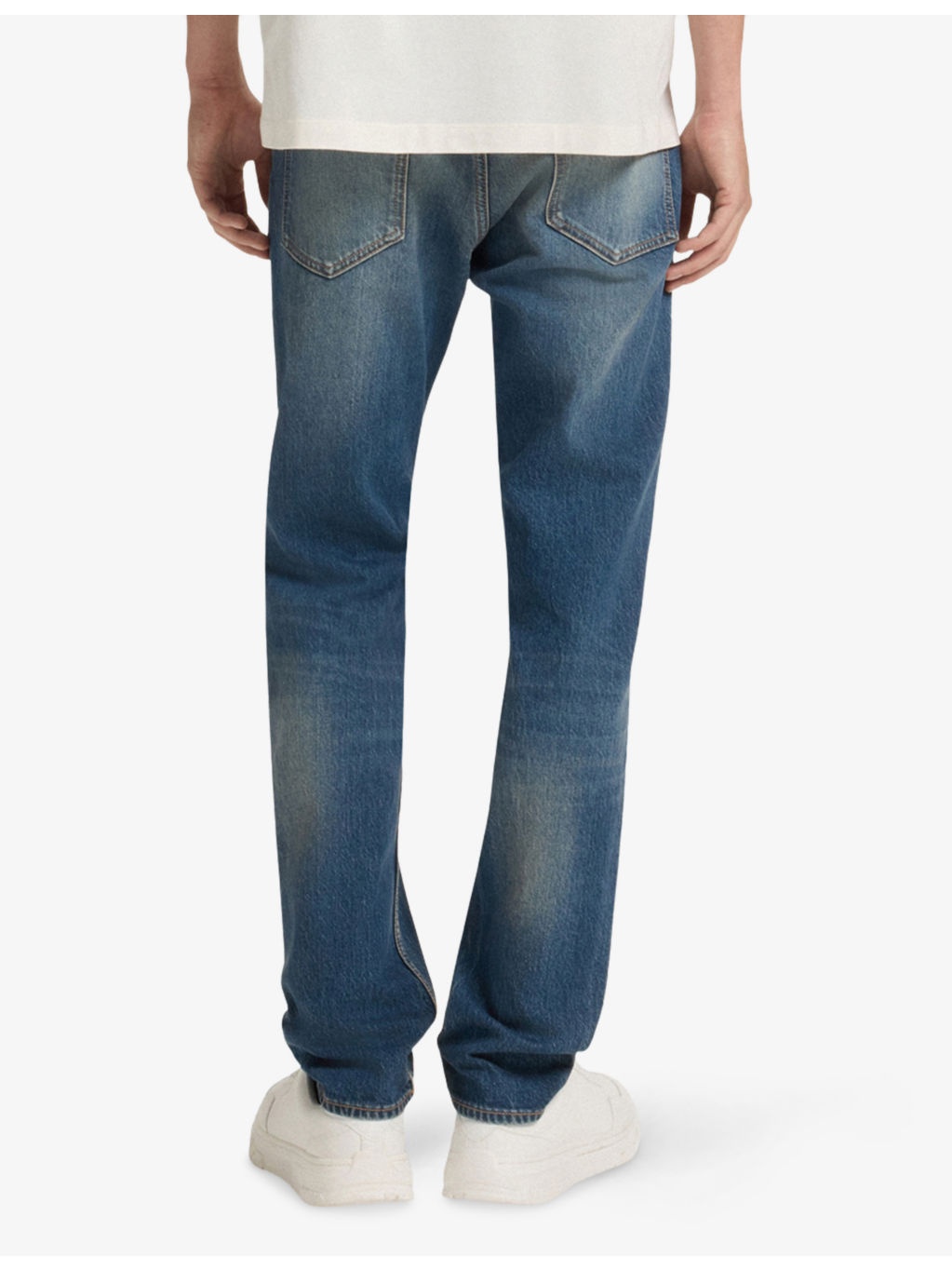 Slim-Fit Straight-Leg Stretch-Denim Jeans - 4