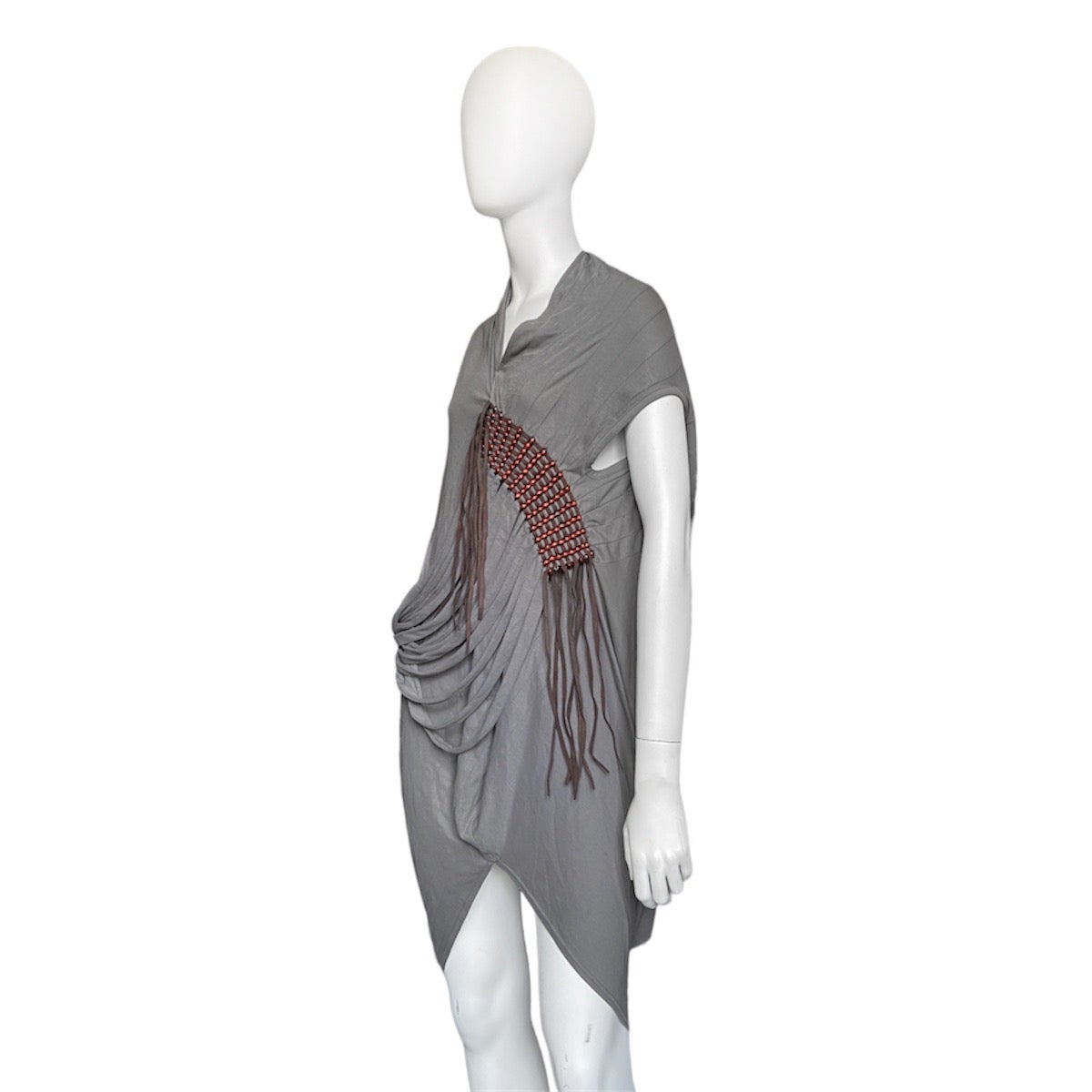 Junya watanabe beaded fringe tee dress XS - 3