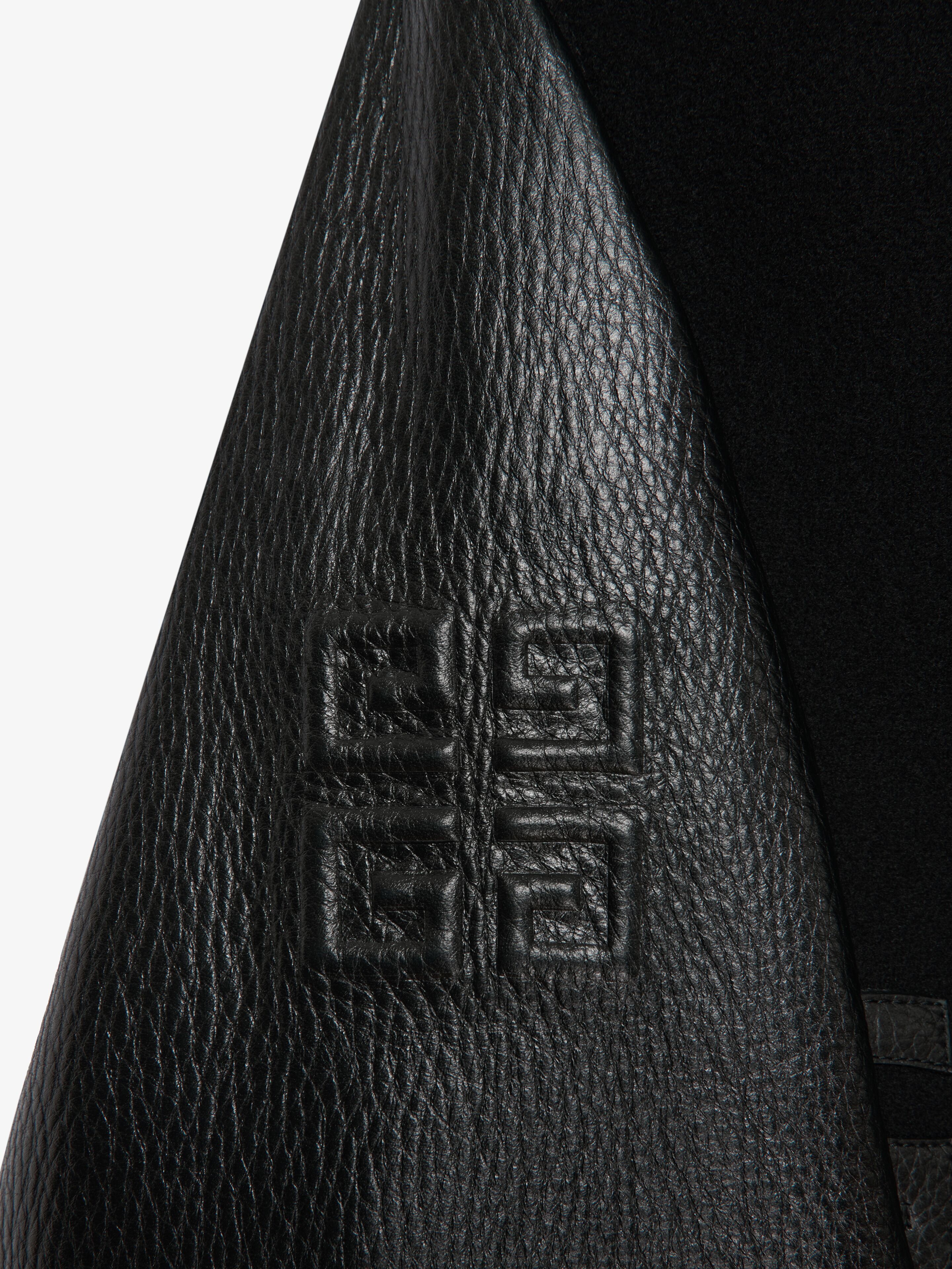 Givenchy GIVENCHY HOODED VARSITY JACKET IN WOOL AND LEATHER