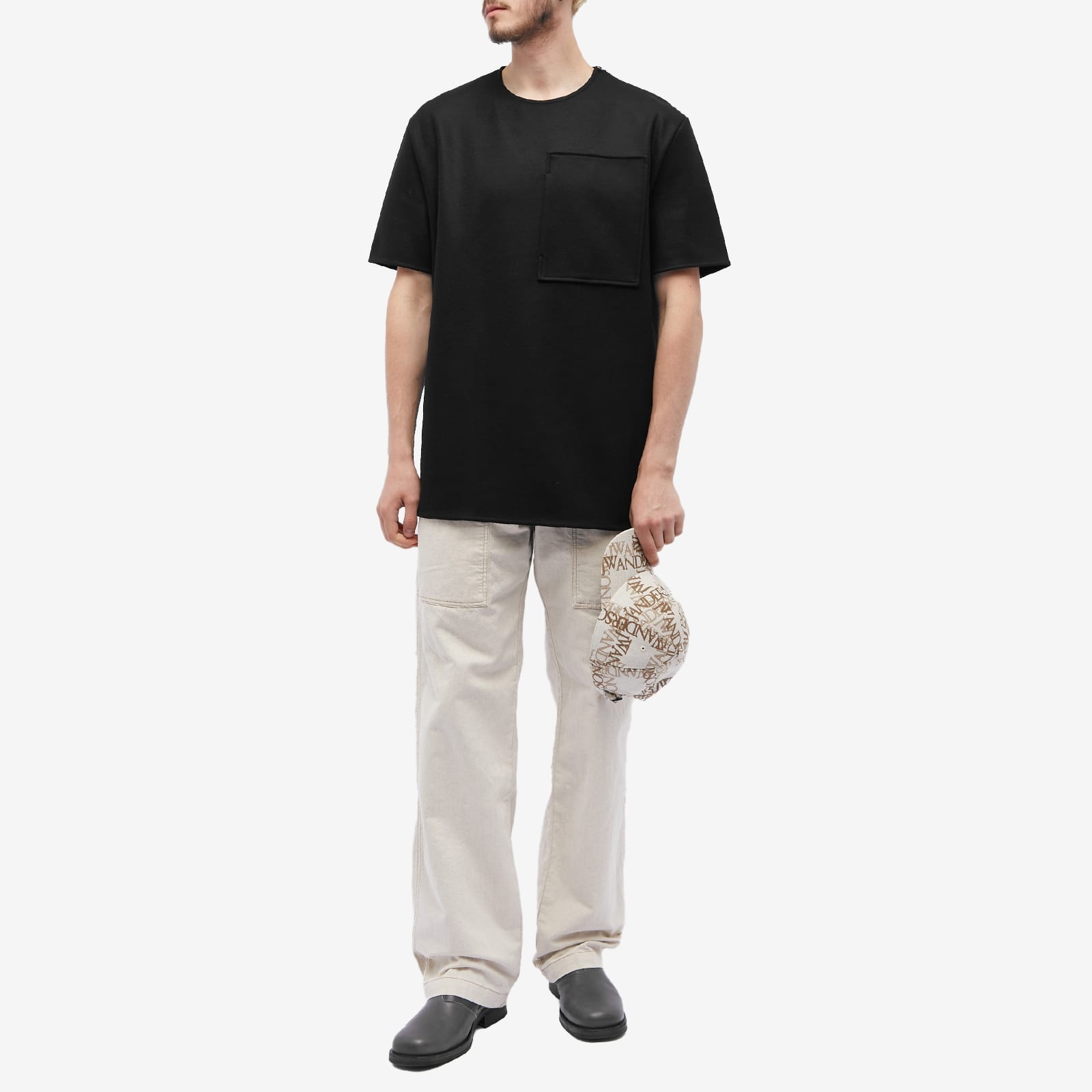 Jil Sander Patch Pocket Zip T-Shirt - 4