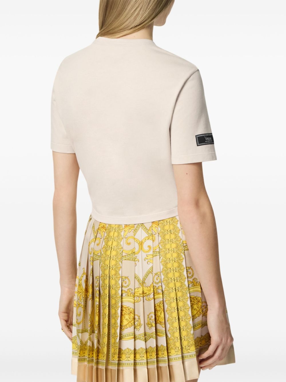 Safety Pin cropped T-shirt - 4