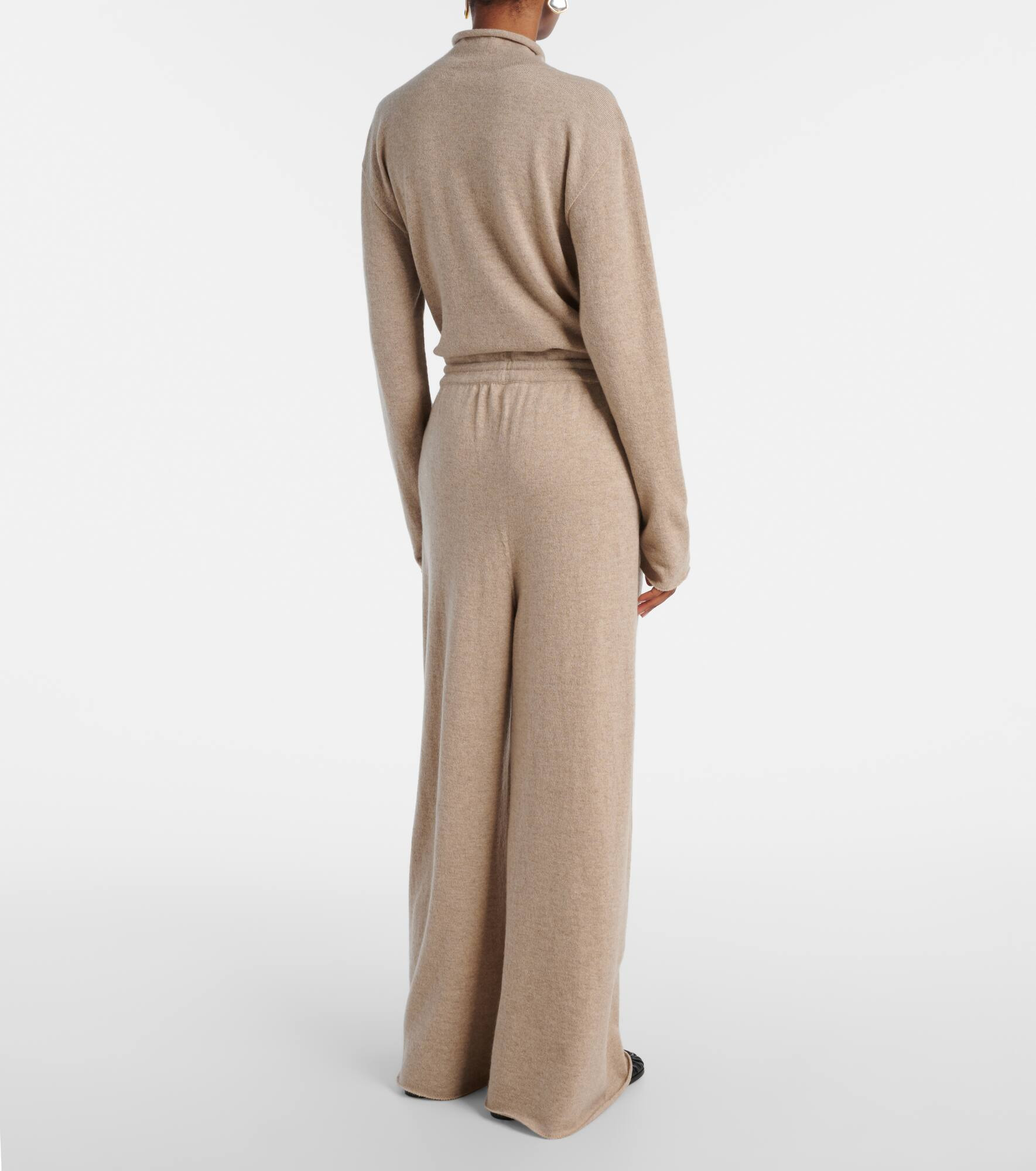 Cashmere wide-leg pants - 3