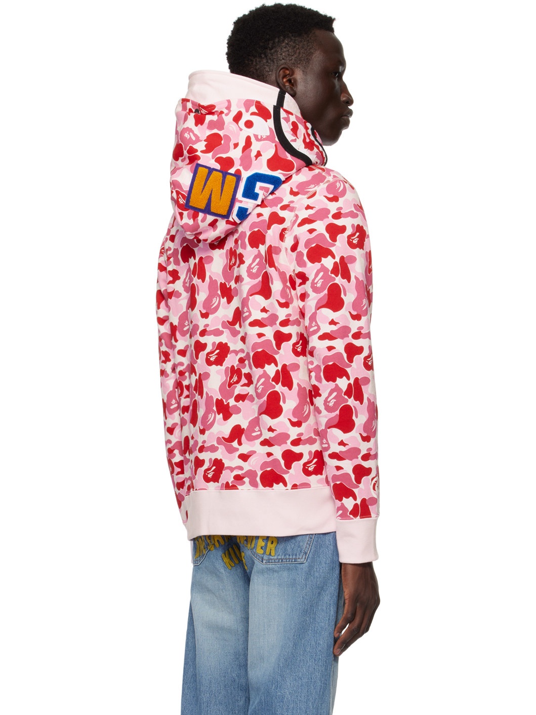 Pink ABC Camo Double Shark Hoodie - 3