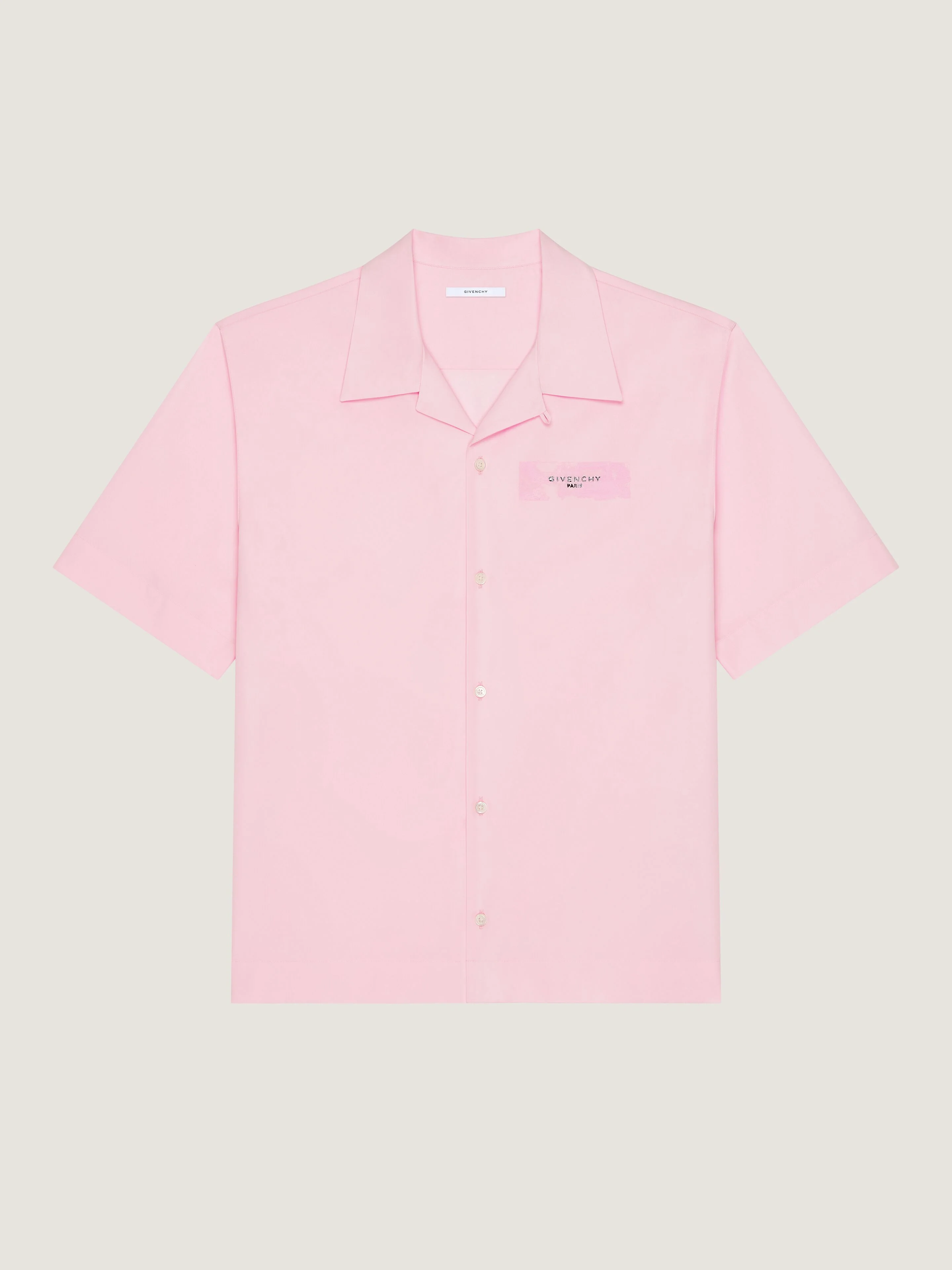 SHIRT IN POPLIN WITH GIVENCHY PARIS PAINT PRINT - 1