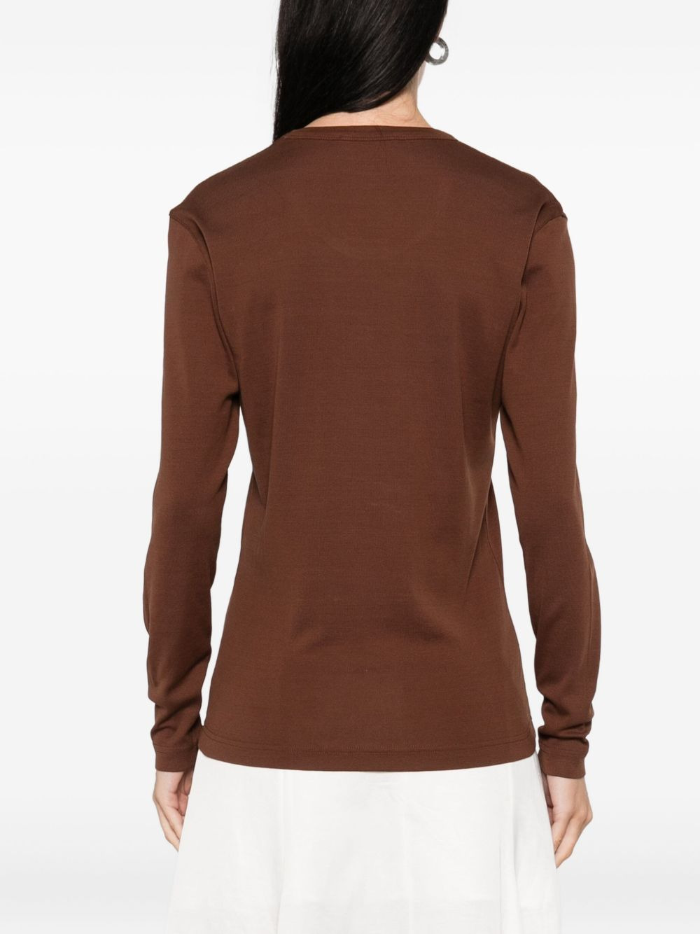 long-sleeve cotton T-shirt - 4