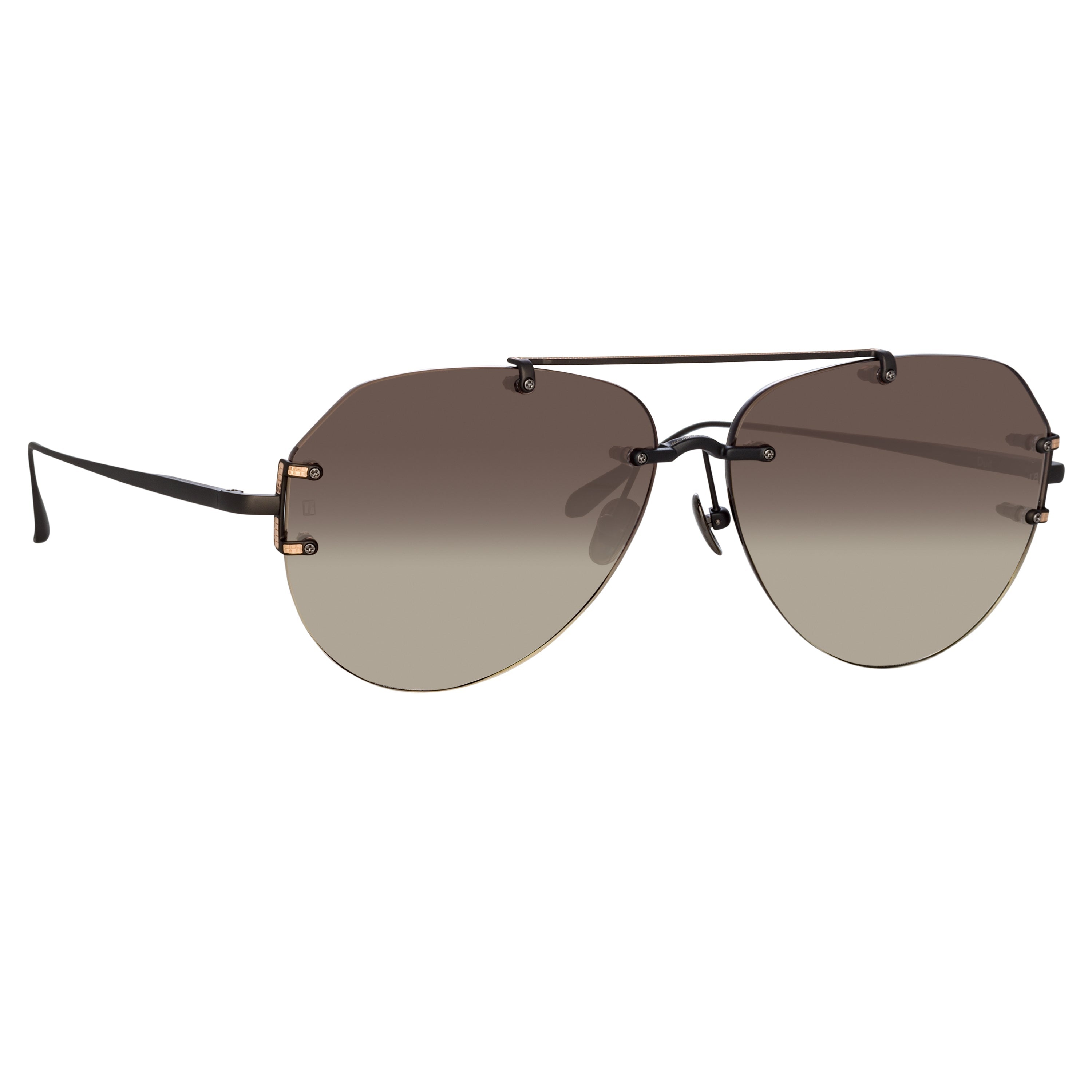 DUIT AVIATOR SUNGLASSES IN BLACK - 2