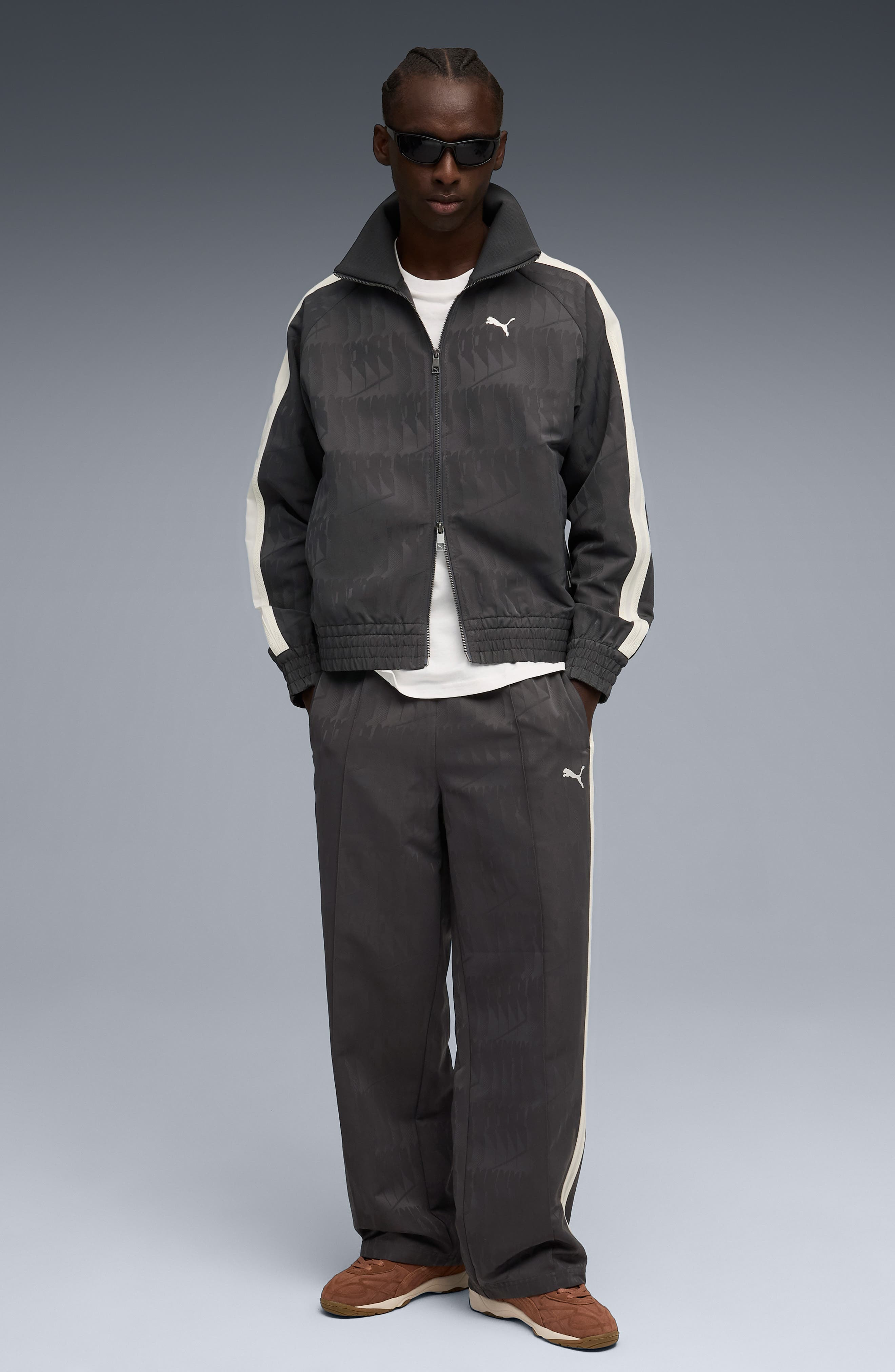 PUMA The Neverworn VI T7 Track Jacket in Dusky Gray at Nordstrom - 6
