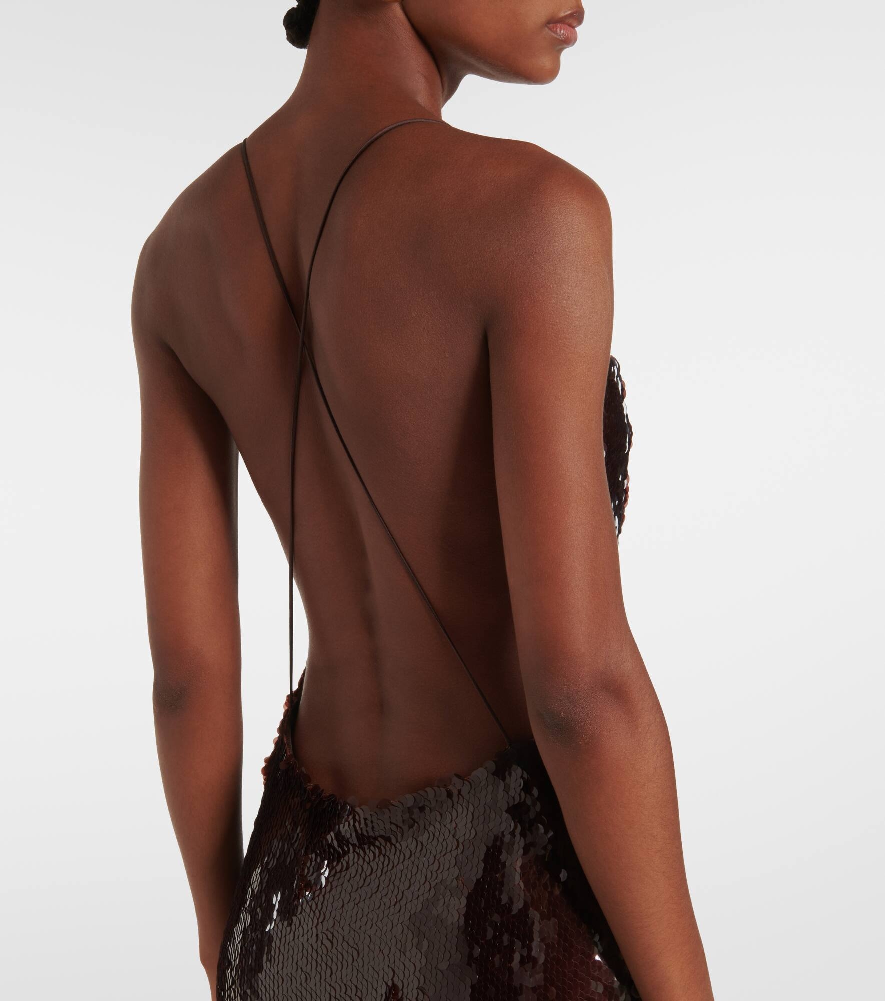Sequined draped gown - 6