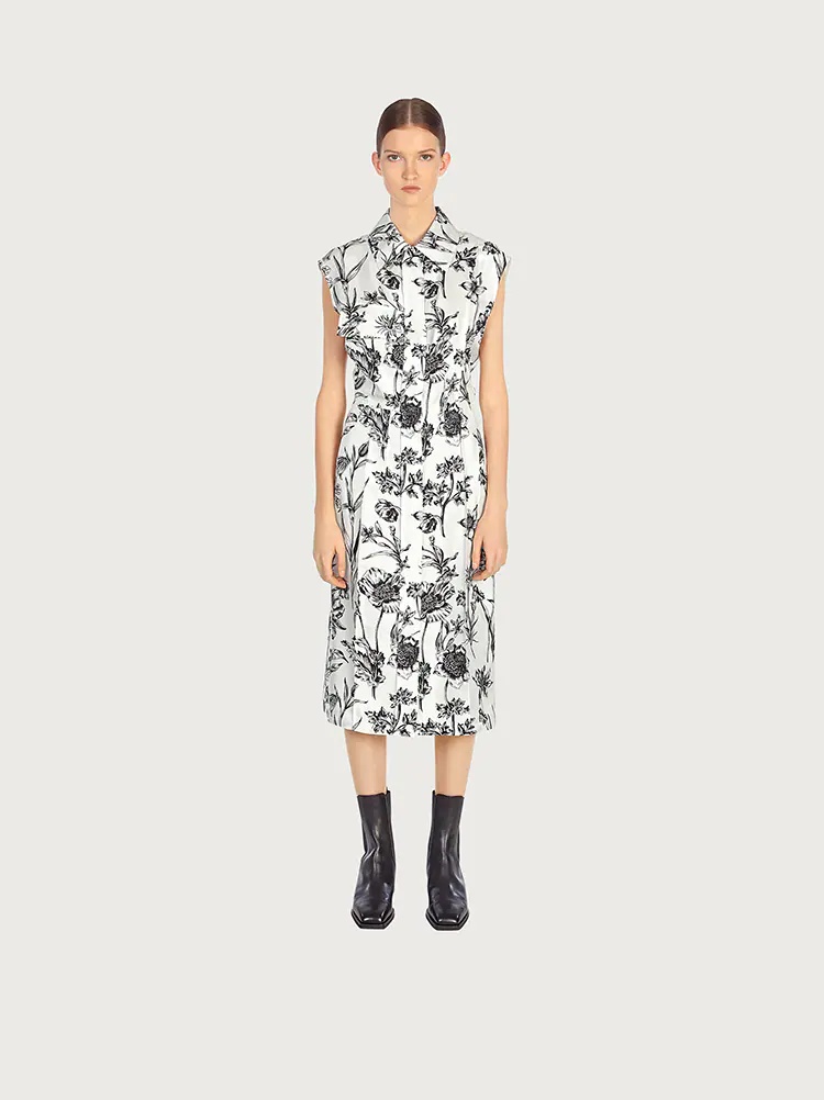 SLEEVELESS SHIRT DRESS - 2