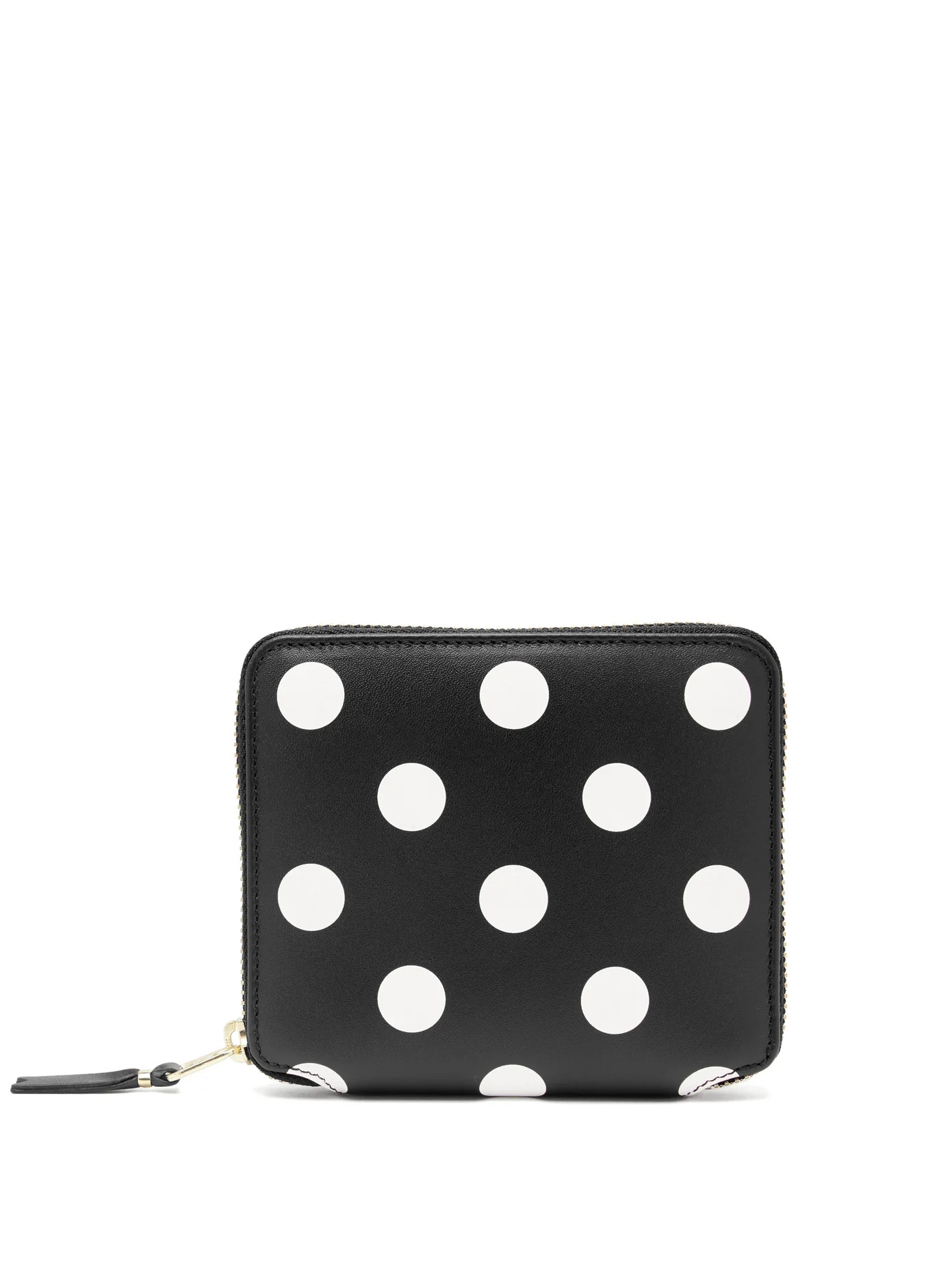 Polka-dot leather zip wallet - 1