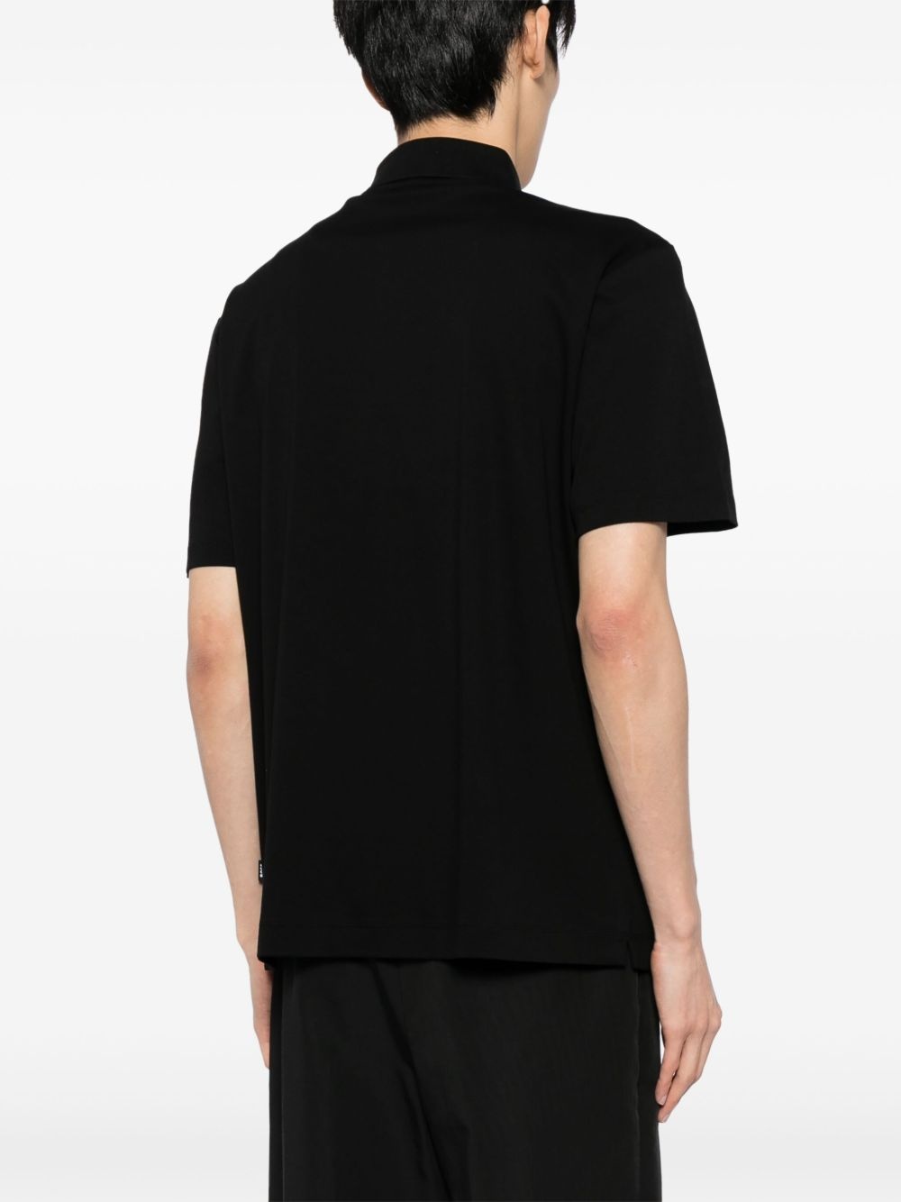 logo-appliqué polo shirt - 4