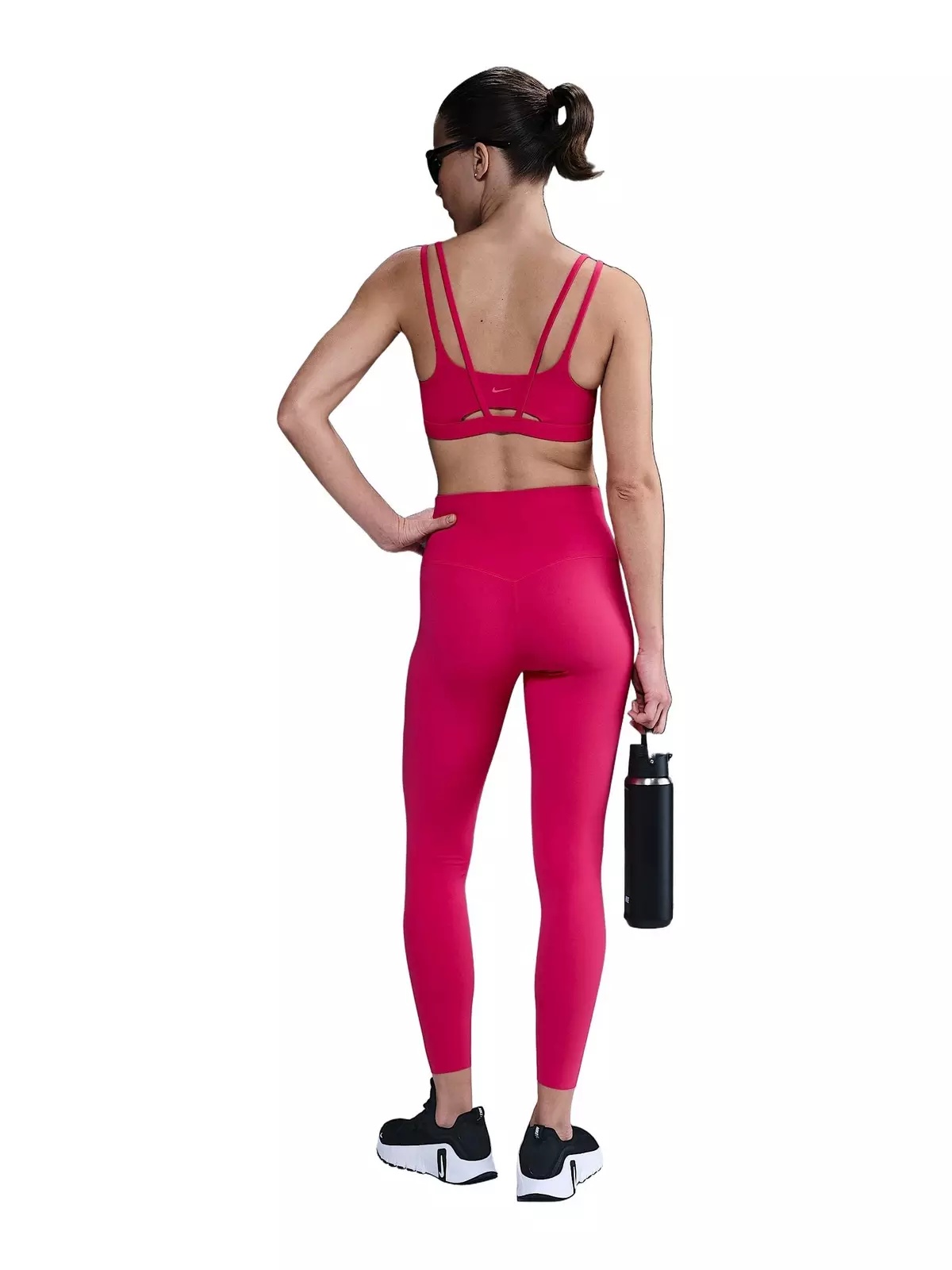 Women's Zenvy Strappy Light-Support Padded Sports Bra -Pink - 5