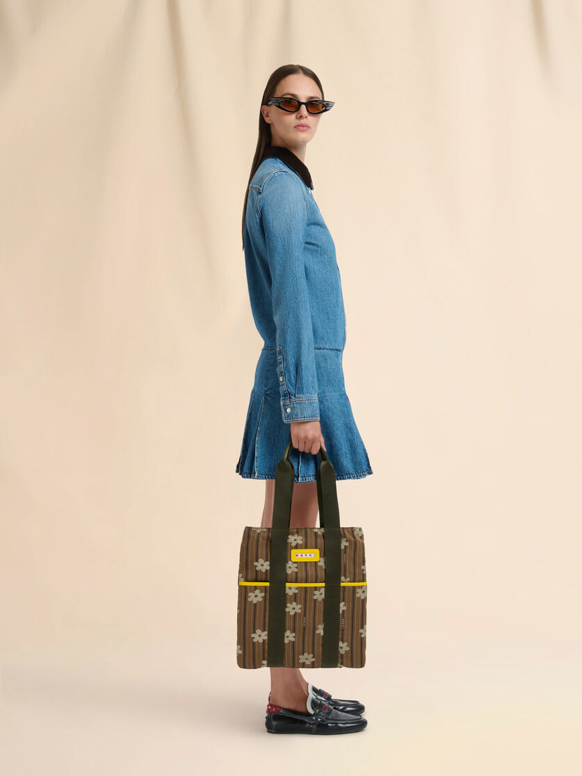 BROWN COTTON TOTE BAG - 2