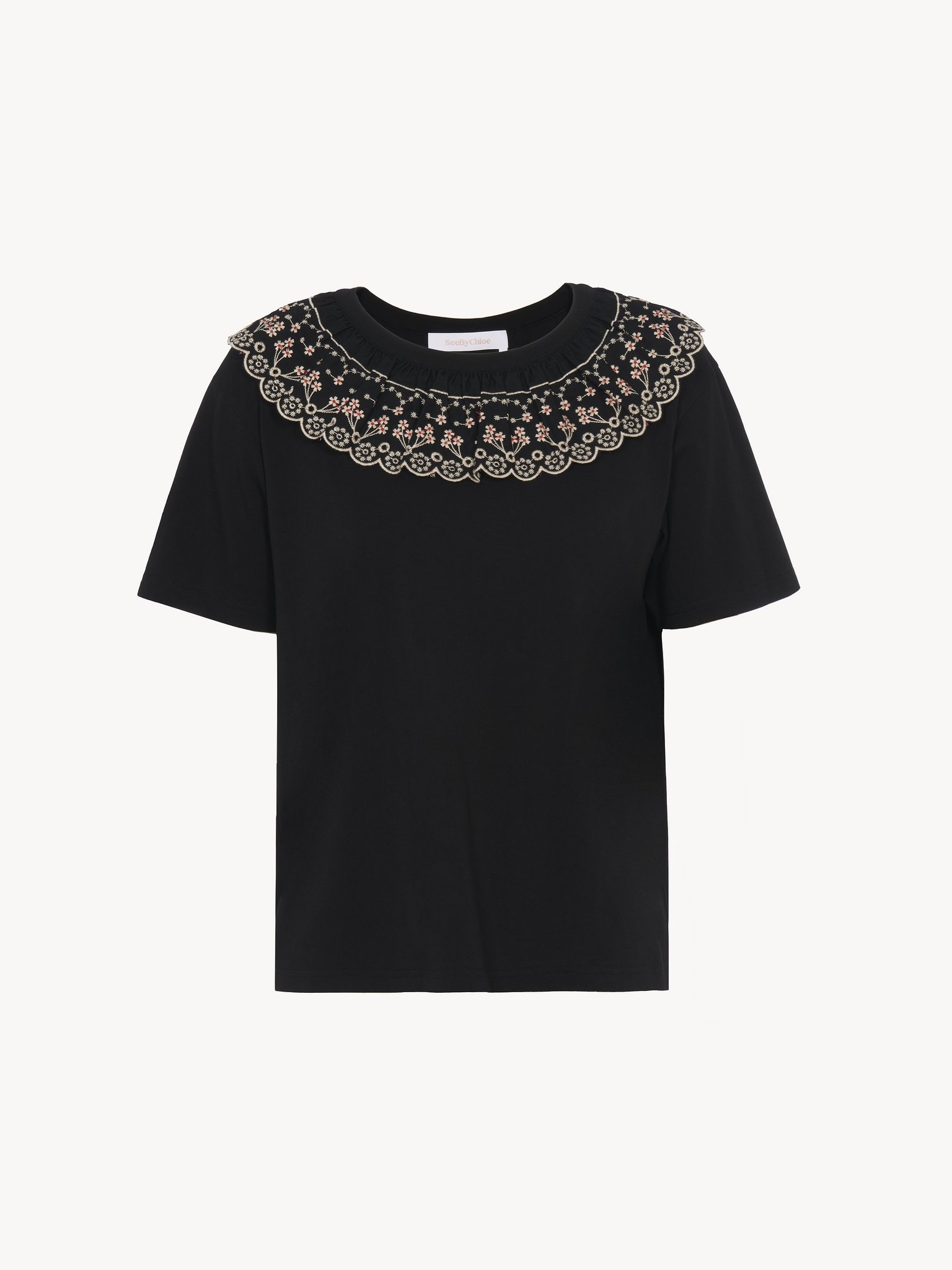 BRODERIE ANGLAISE T-SHIRT - 4