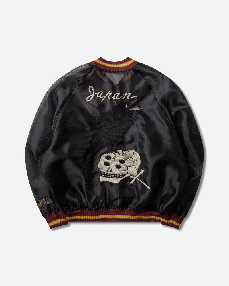 Kapital Men's Sheer Pearl Mosquito Guard Souvenir Jacket (Raven & Skull) Black outlook