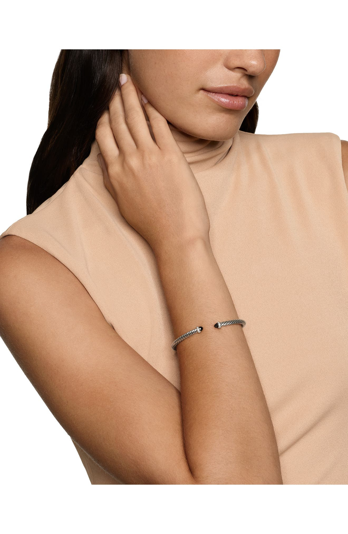 David Yurman Classic Cablespira® Bracelet, 4mm in Black Onyx at Nordstrom - 2