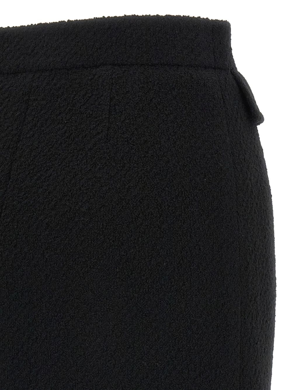 bouclé pocket midi skirt - 3