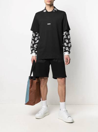 MSGM micro logo short-sleeve T-shirt outlook