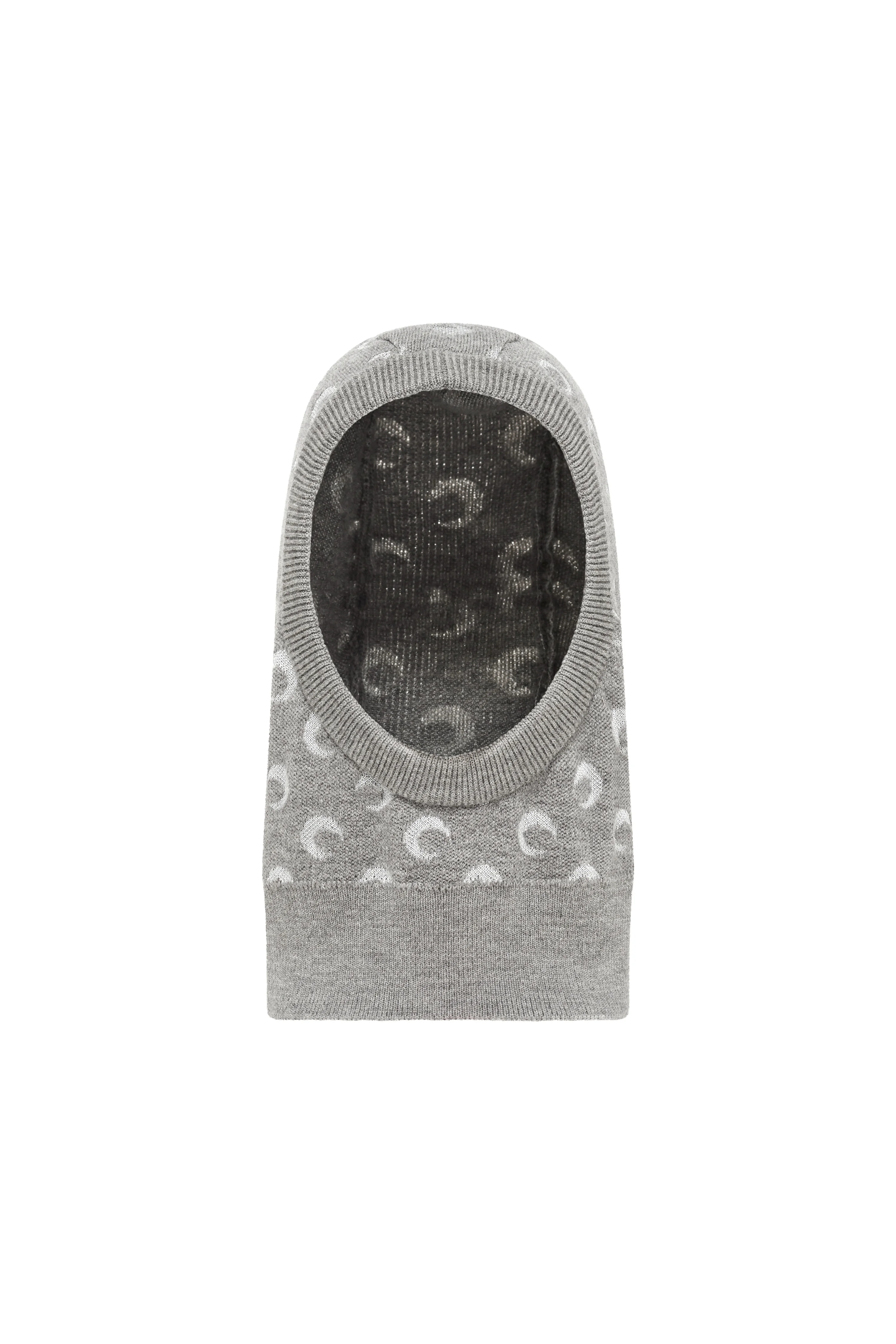 Moon Jacquard Knit Balaclava - 1