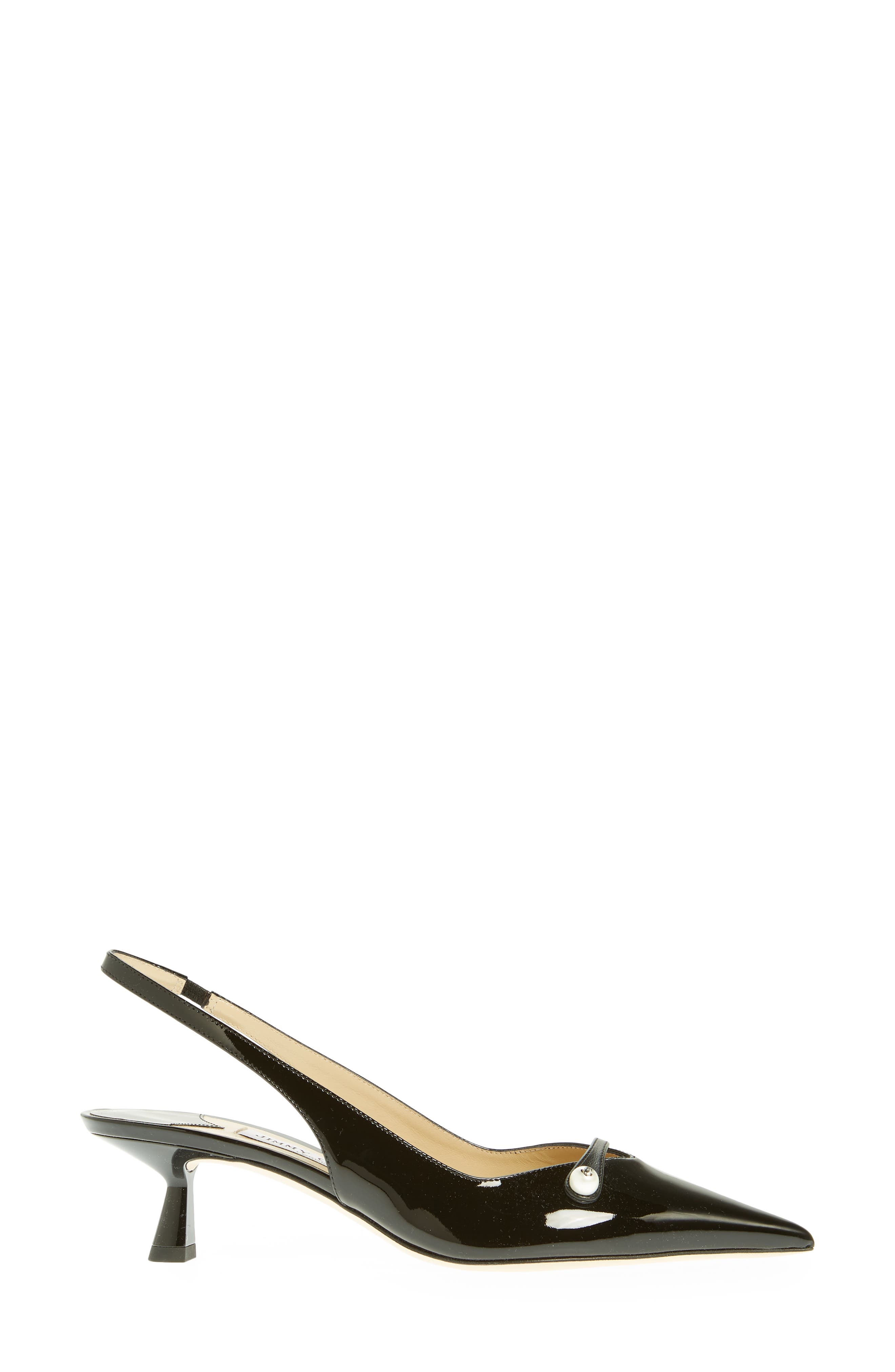 Jimmy Choo Amita Pointed Toe Slingback Pump in Black at Nordstrom - 3