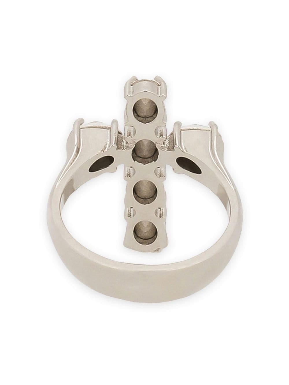 rhinestone-embellished ring - 4