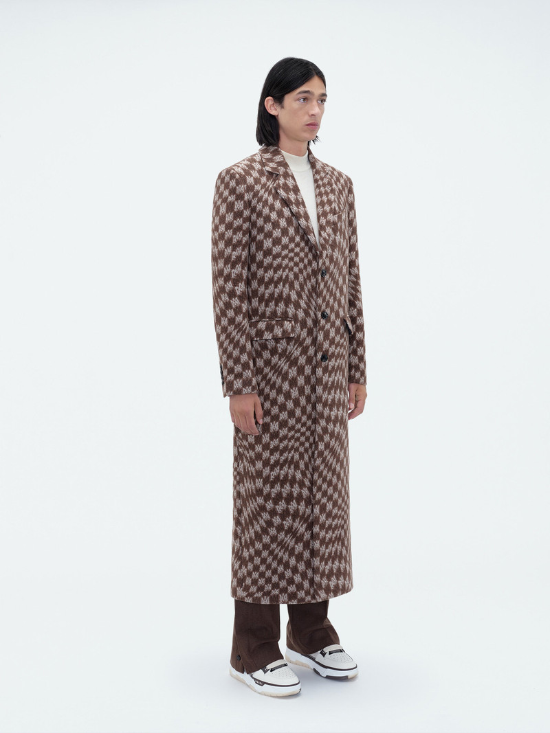 AMIRI SINGLE BREASTED JACQUARD "WAVY" M.A. OVERCOAT outlook