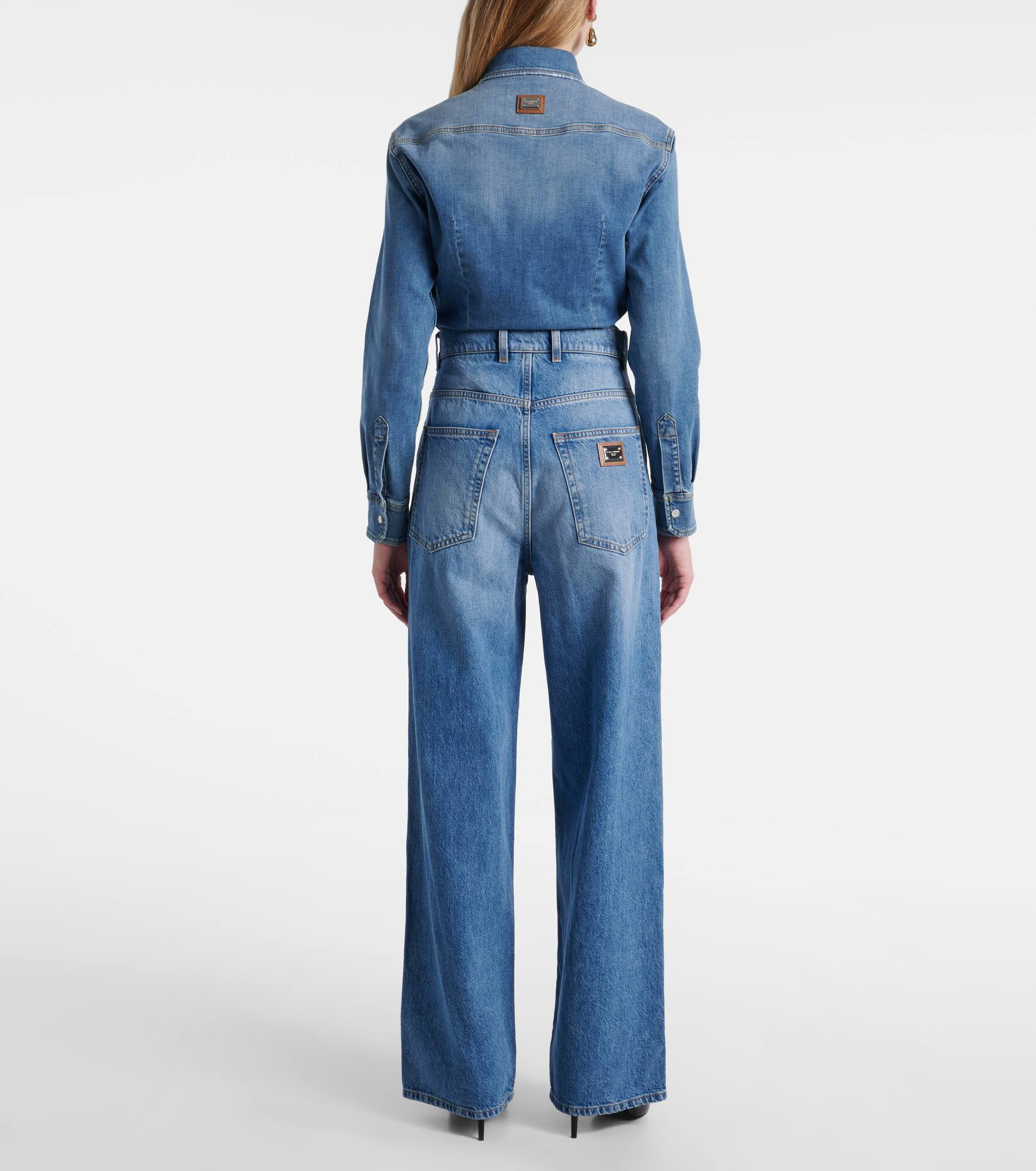 High-rise wide-leg jeans - 3