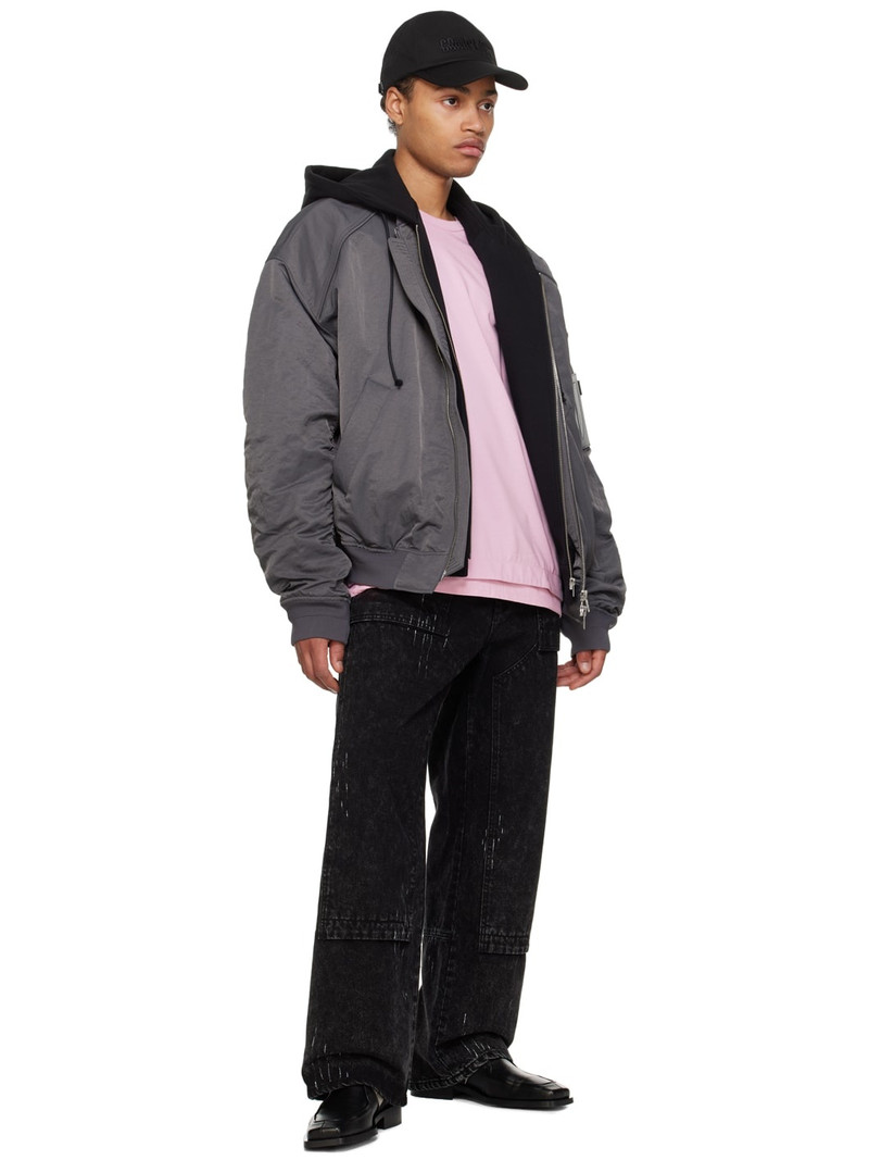 JUUN.J Pink Side Zip T-Shirt outlook