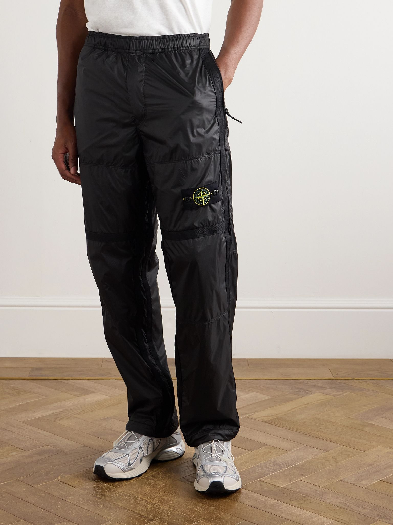 Straight-Leg Logo-Appliquéd Webbing-Trimmed CORDURA® Nylon-Ripstop Track Pants Gray - 3