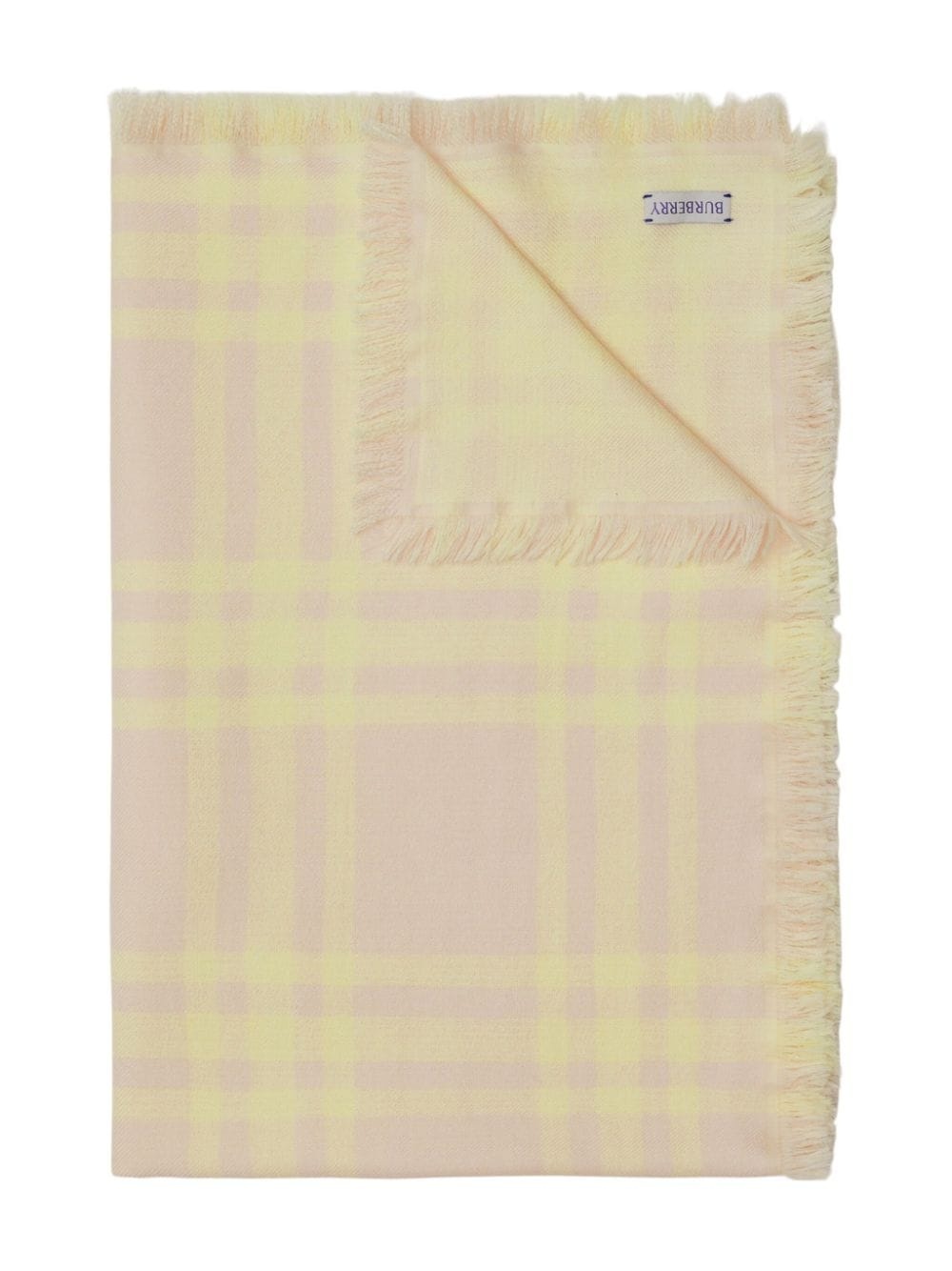 checked wool-silk reversible scarf - 2