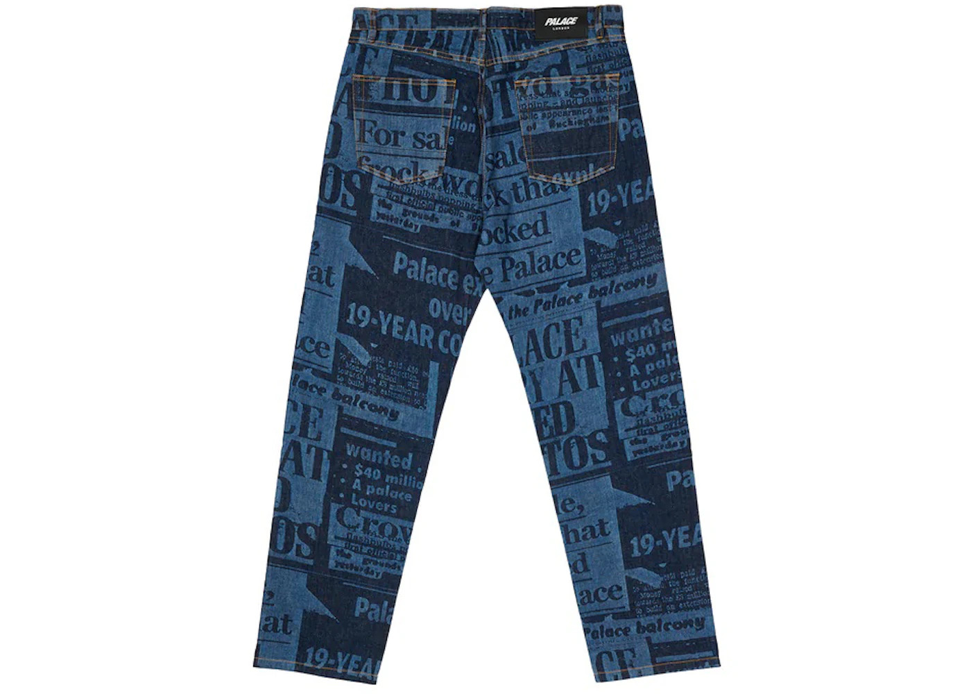 Palace Tabloid Denim Jean Blue - 2