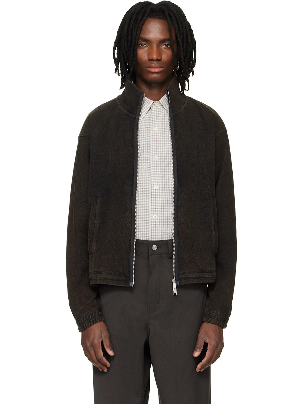 Brown Covet Full Zip Jacket - 1