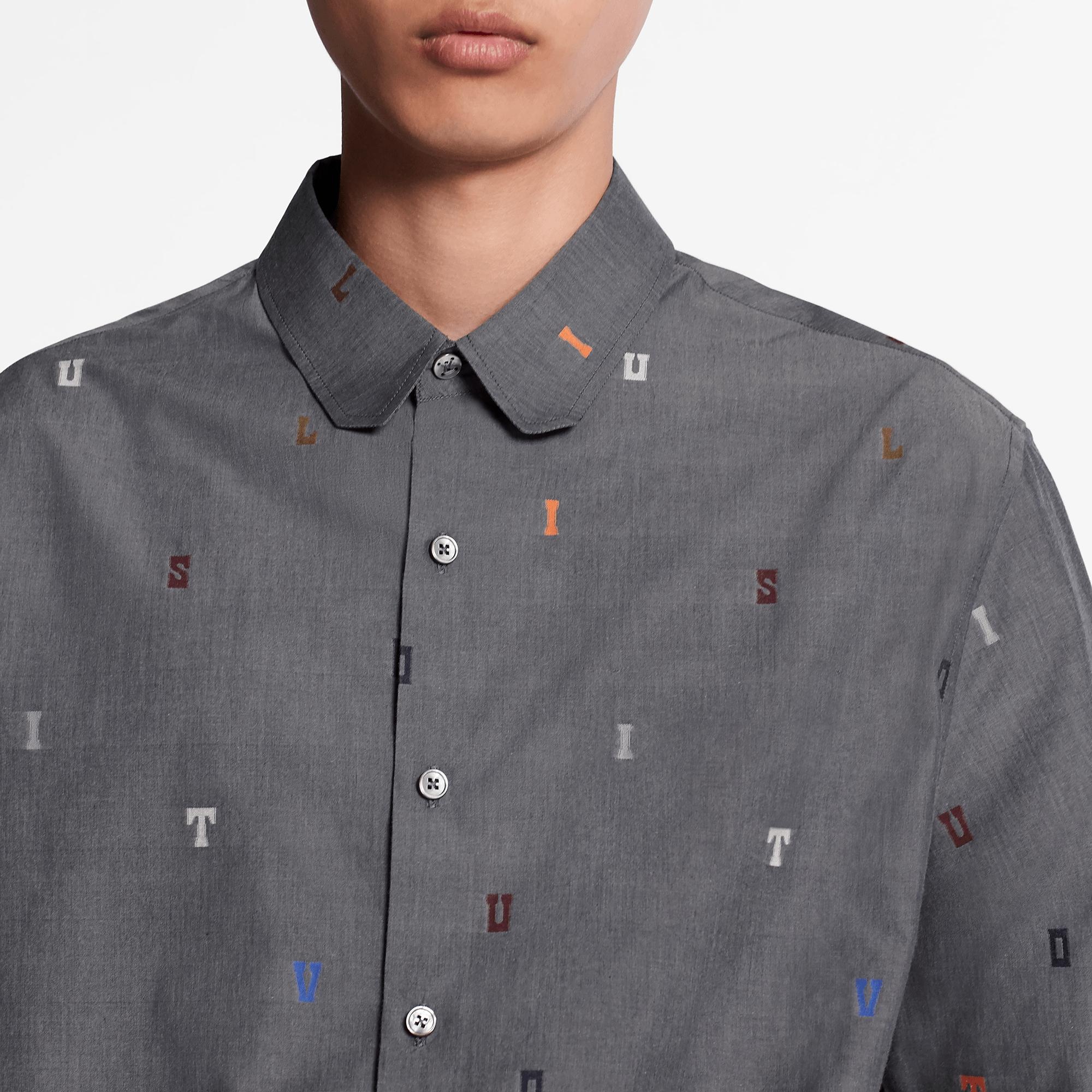 Regular Shirt With DNA Collar Fil Coupé  - 3