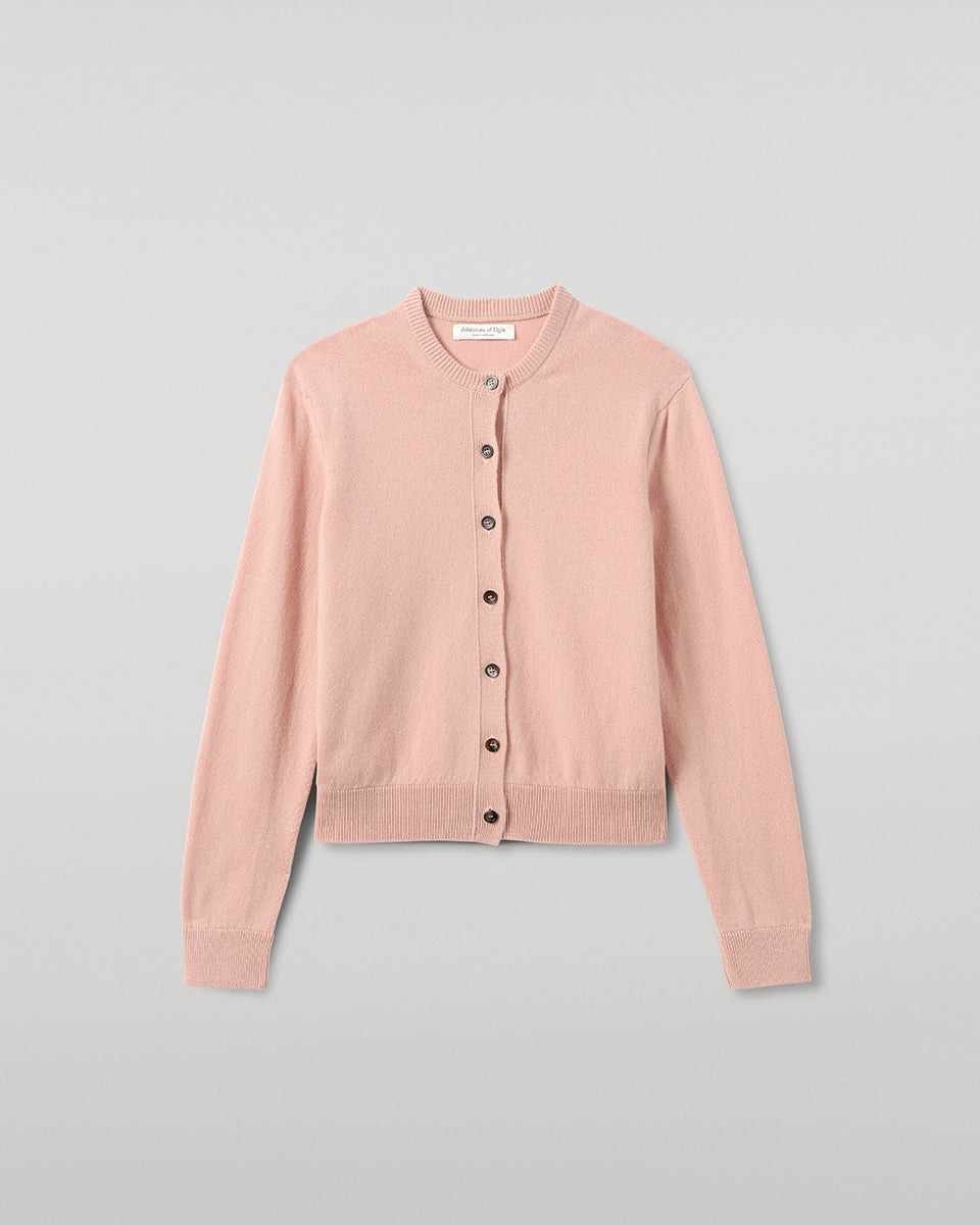 Classic Cashmere Pink Cardigan - 3