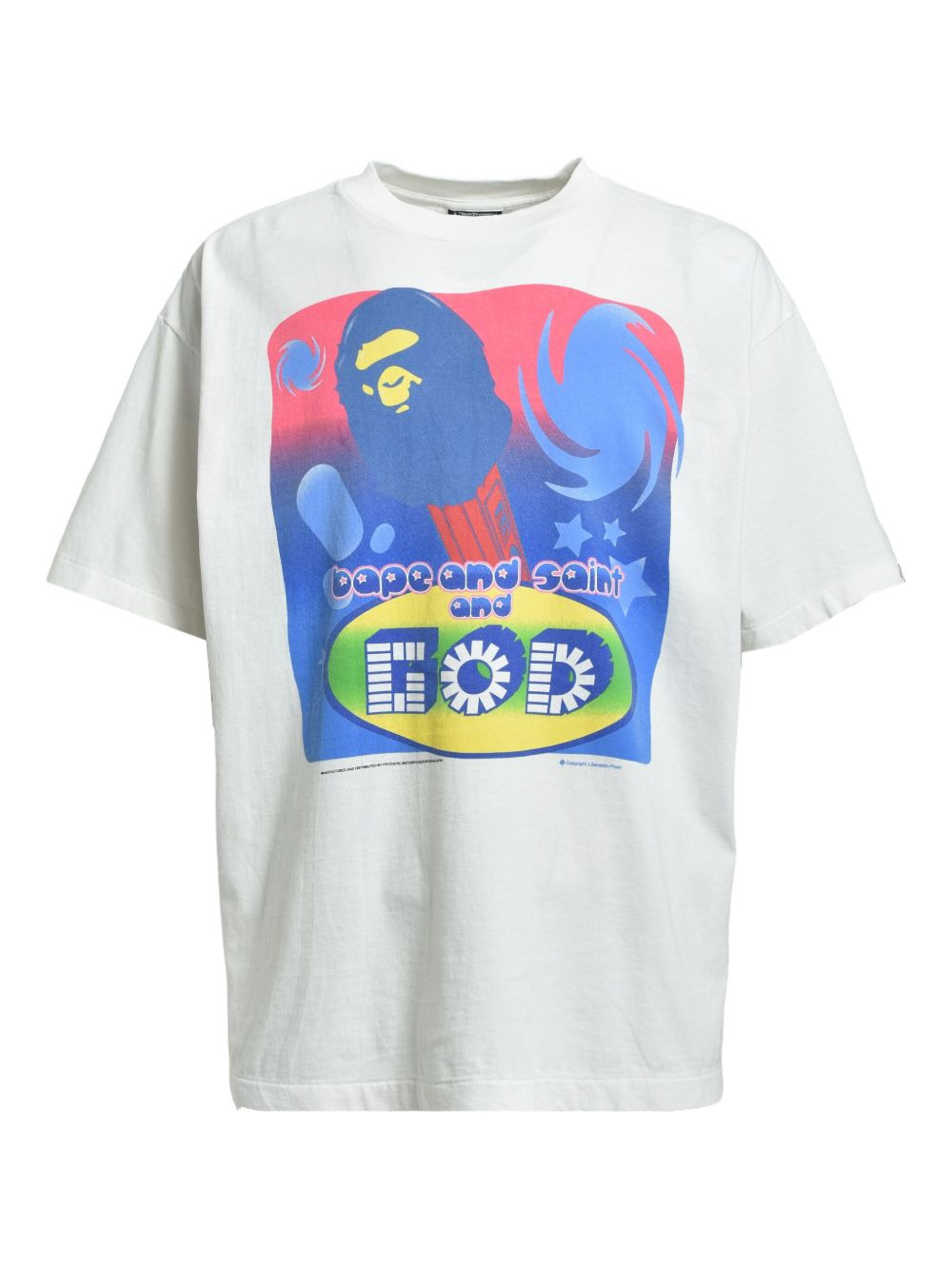 X BAPE COTTON T-SHIRT - 1