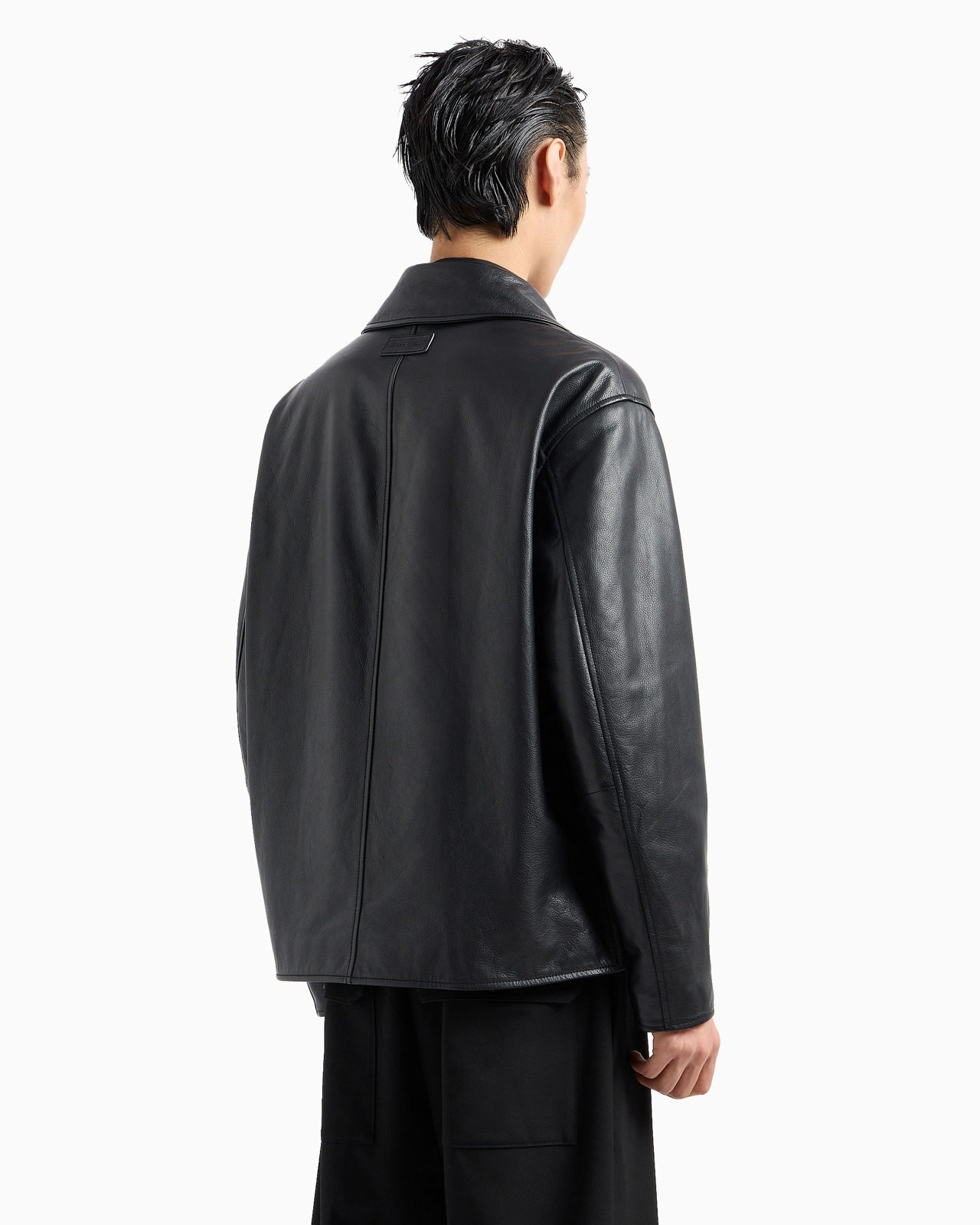 Thick nappa-calfskin biker jacket - 3