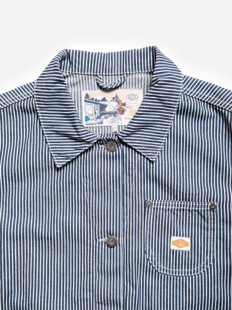 Eva Hickory Striped Jacket Blue/Offwhite 4