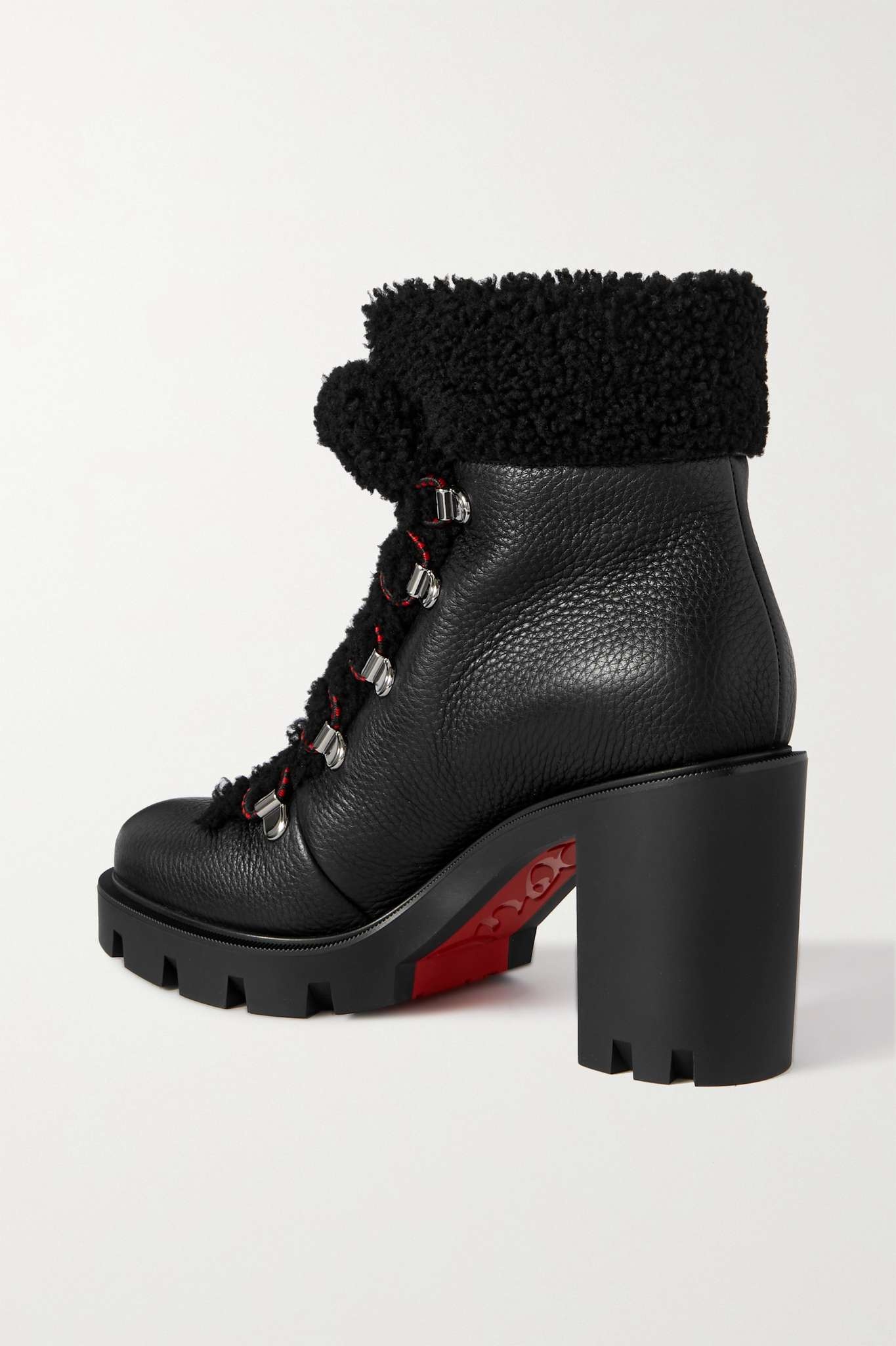 Edelvizir 70 shearling-trimmed leather ankle boots - 3