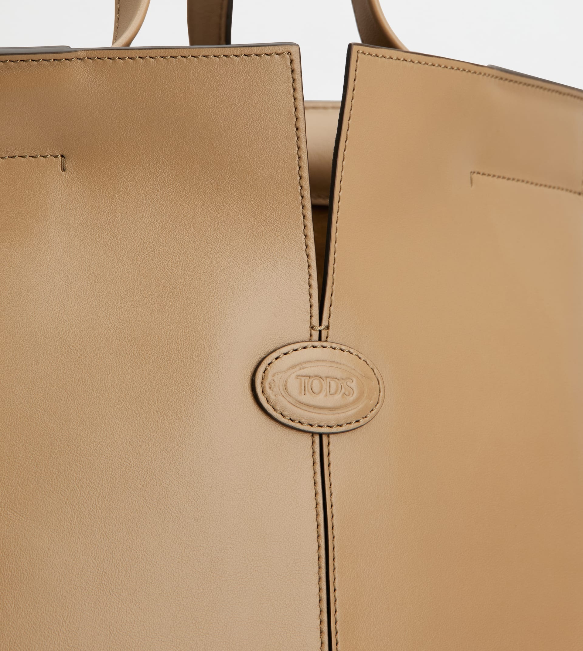TOD'S DI BAG FOLIO IN LEATHER SMALL - BROWN - 7