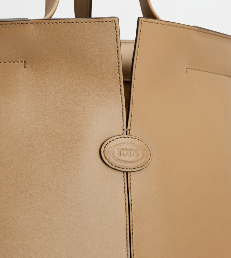 TOD'S DI BAG FOLIO IN LEATHER SMALL - BROWN 7