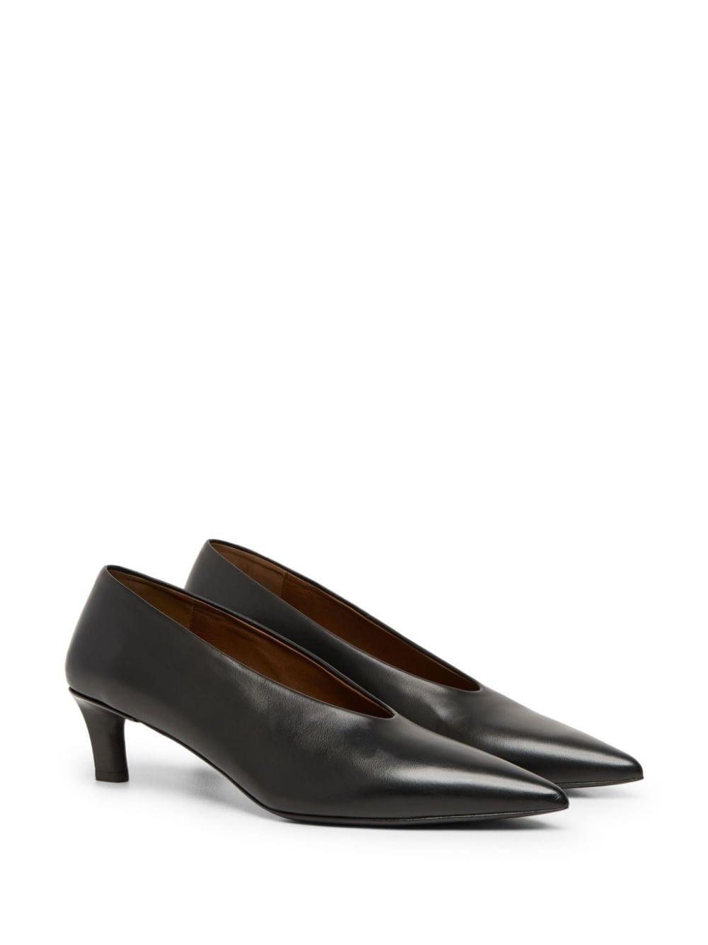 heeled leather pumps - 2