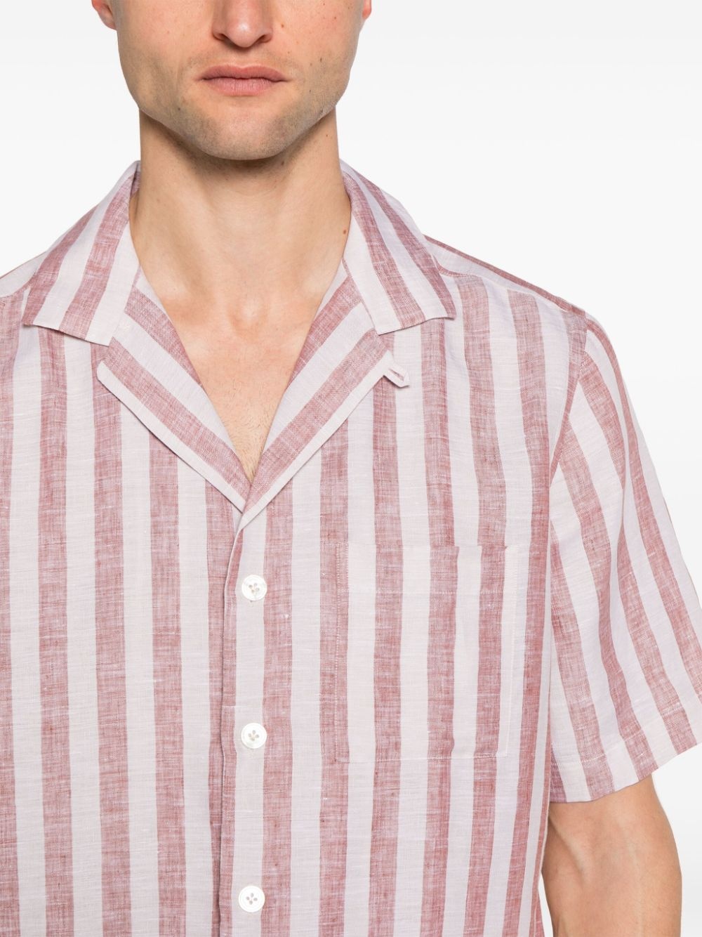 striped linen shirt - 5