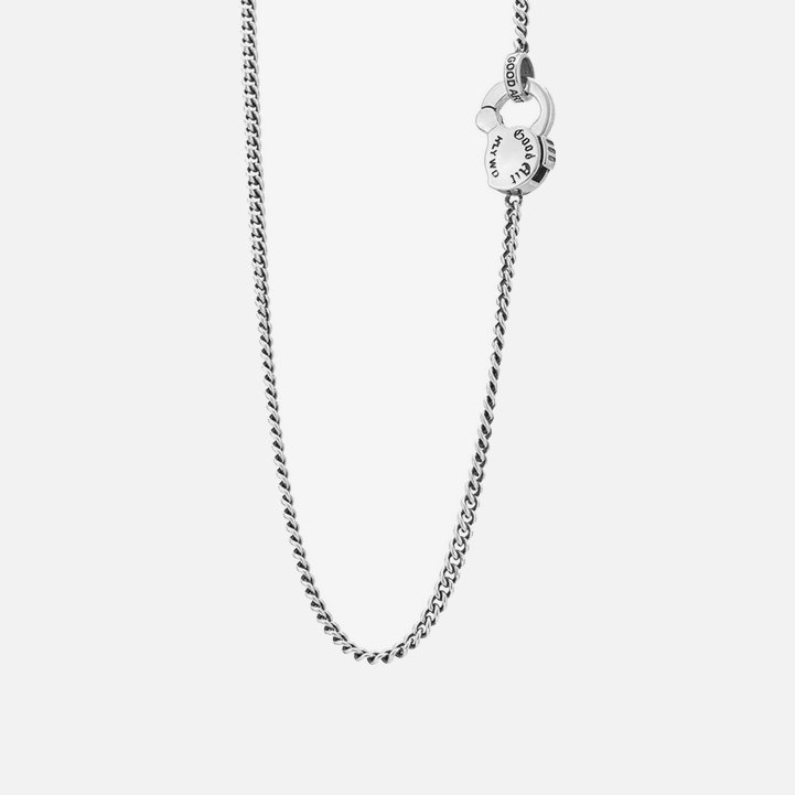 CS-CURB124 GOOD ART HLYWD Curb Chain Link Size AAAA at 24" - Sterling Silver - 2