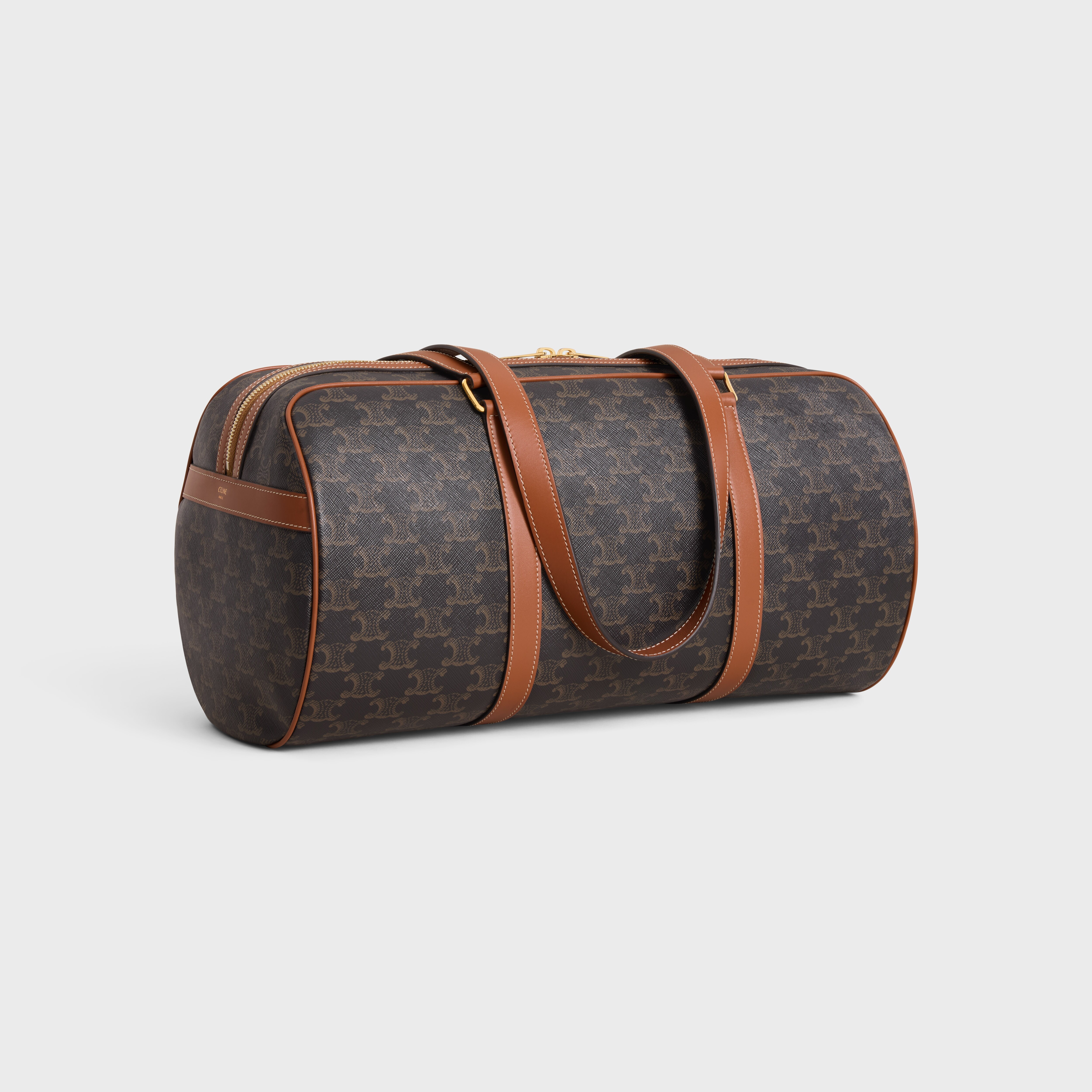 GYM BAG in TRIOMPHE CANVAS & CALFSKIN - 2