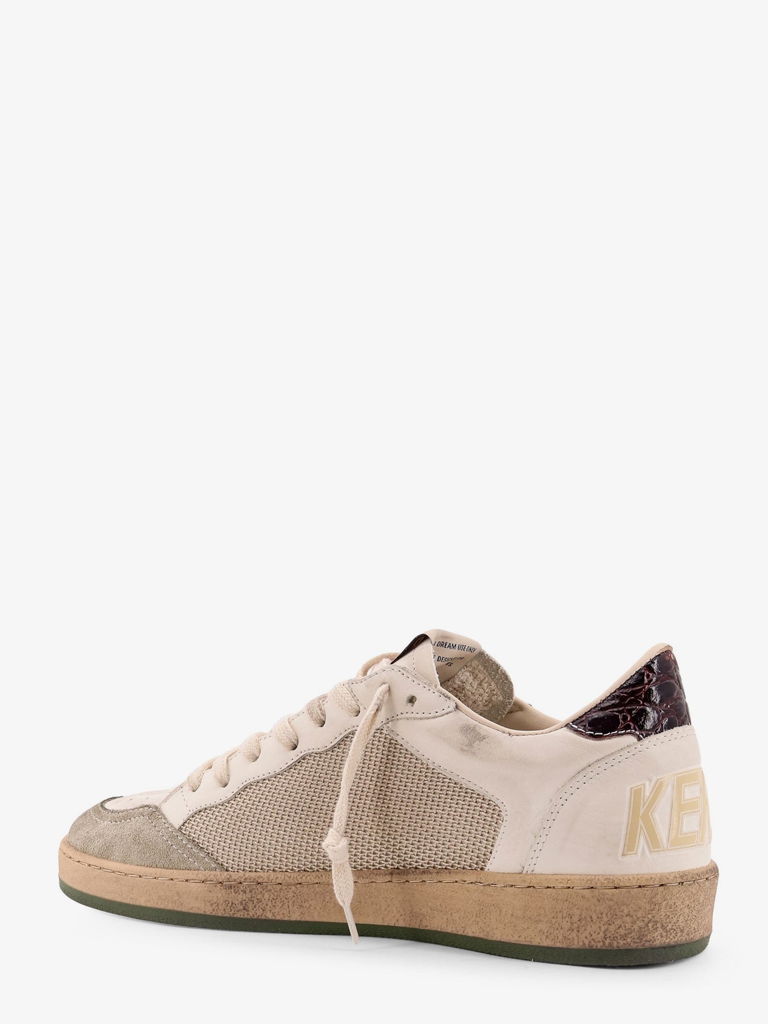 Golden Goose Deluxe Brand Ball Star Double Quarter Low-Top Leather Sneakers With Used Effect - 3