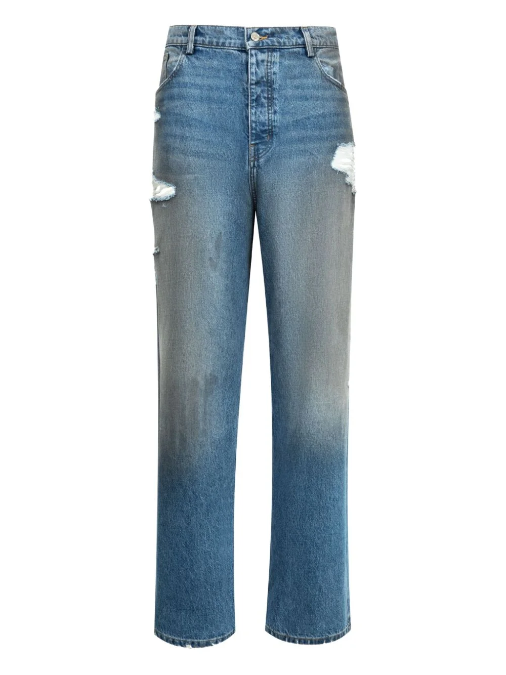 distressed baggy jeans - 1
